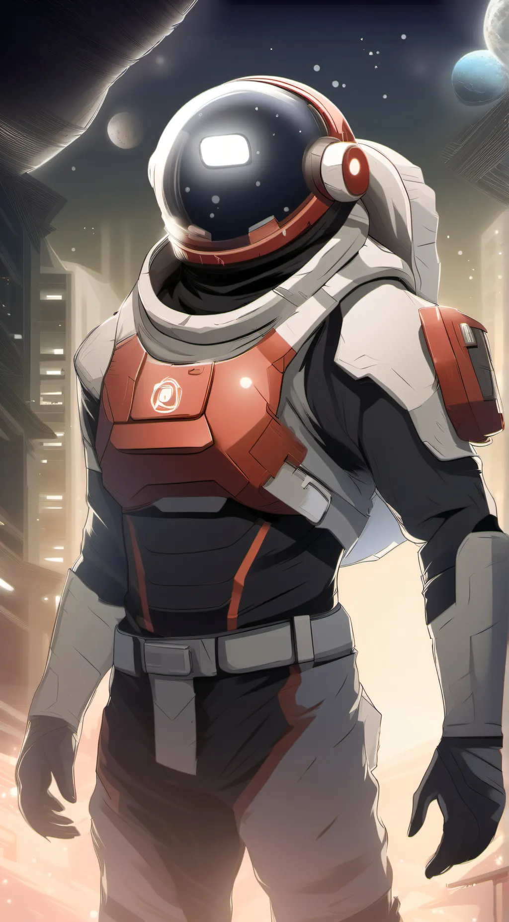 ai character: red among us background