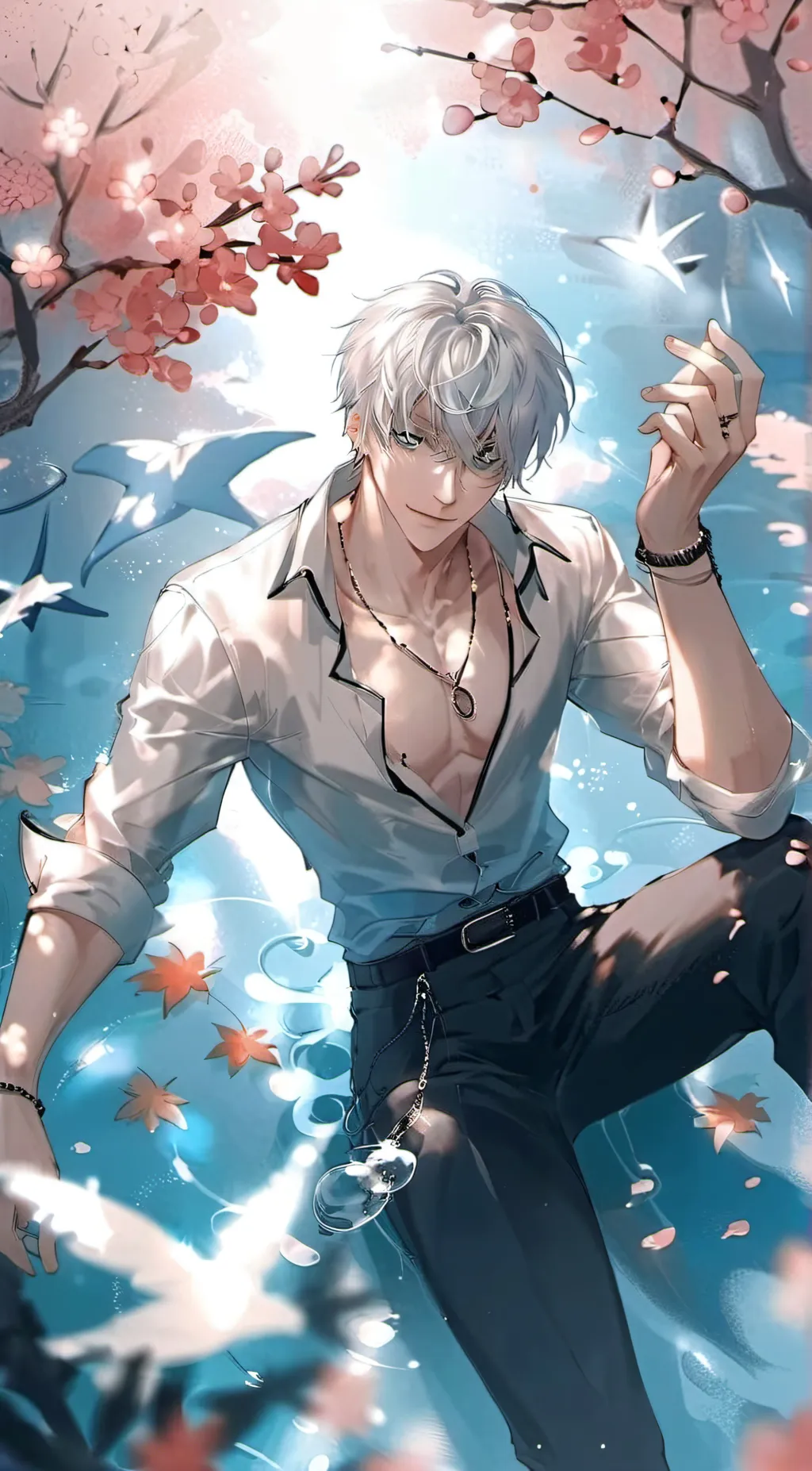 ai character: 🌊🐬Alessandro🐬🌊 background