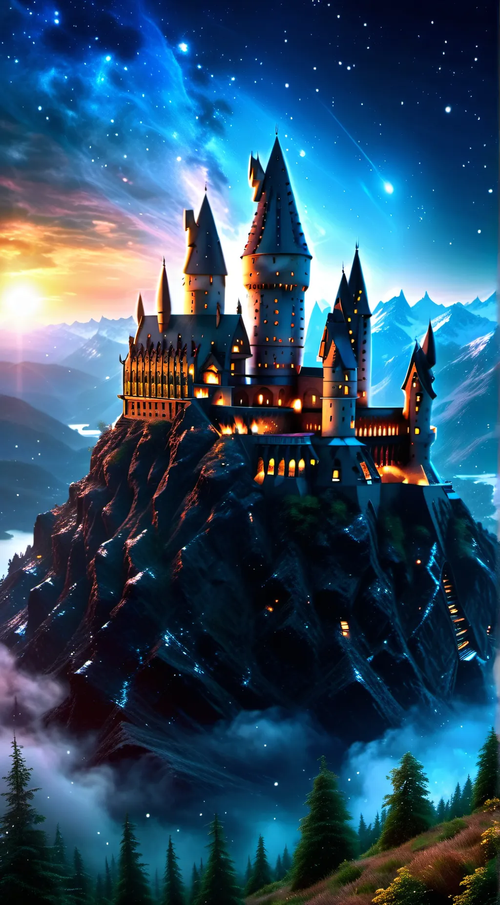 ai character: ❤💛💚💙HOGWARTS ❤💛💚💙 background