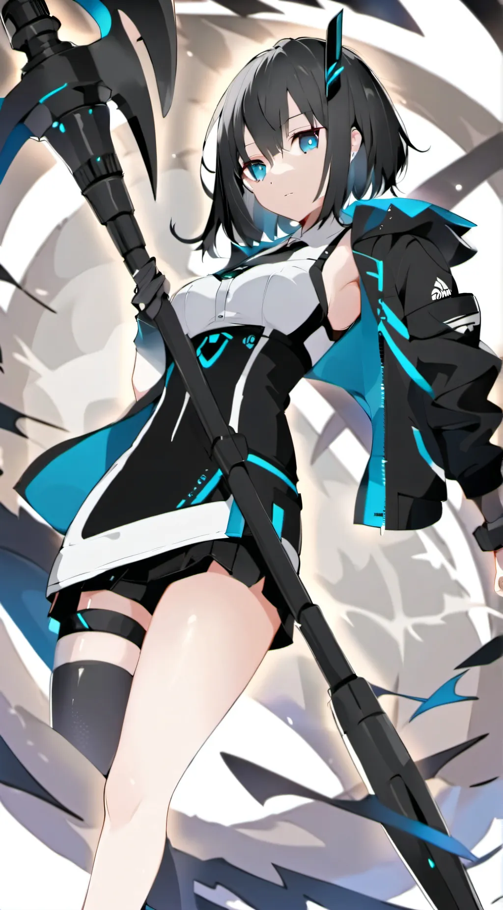ai character: Leaf background