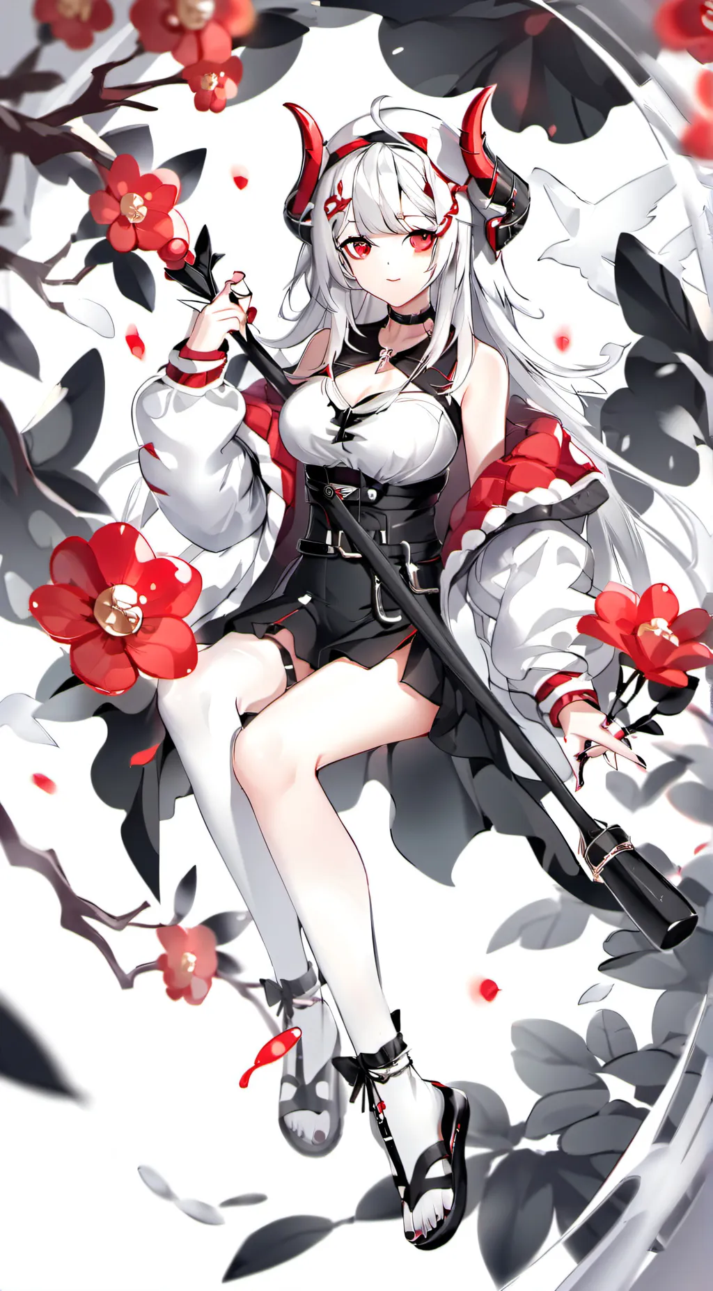 ai character: DEMON GIRL ASHLY background