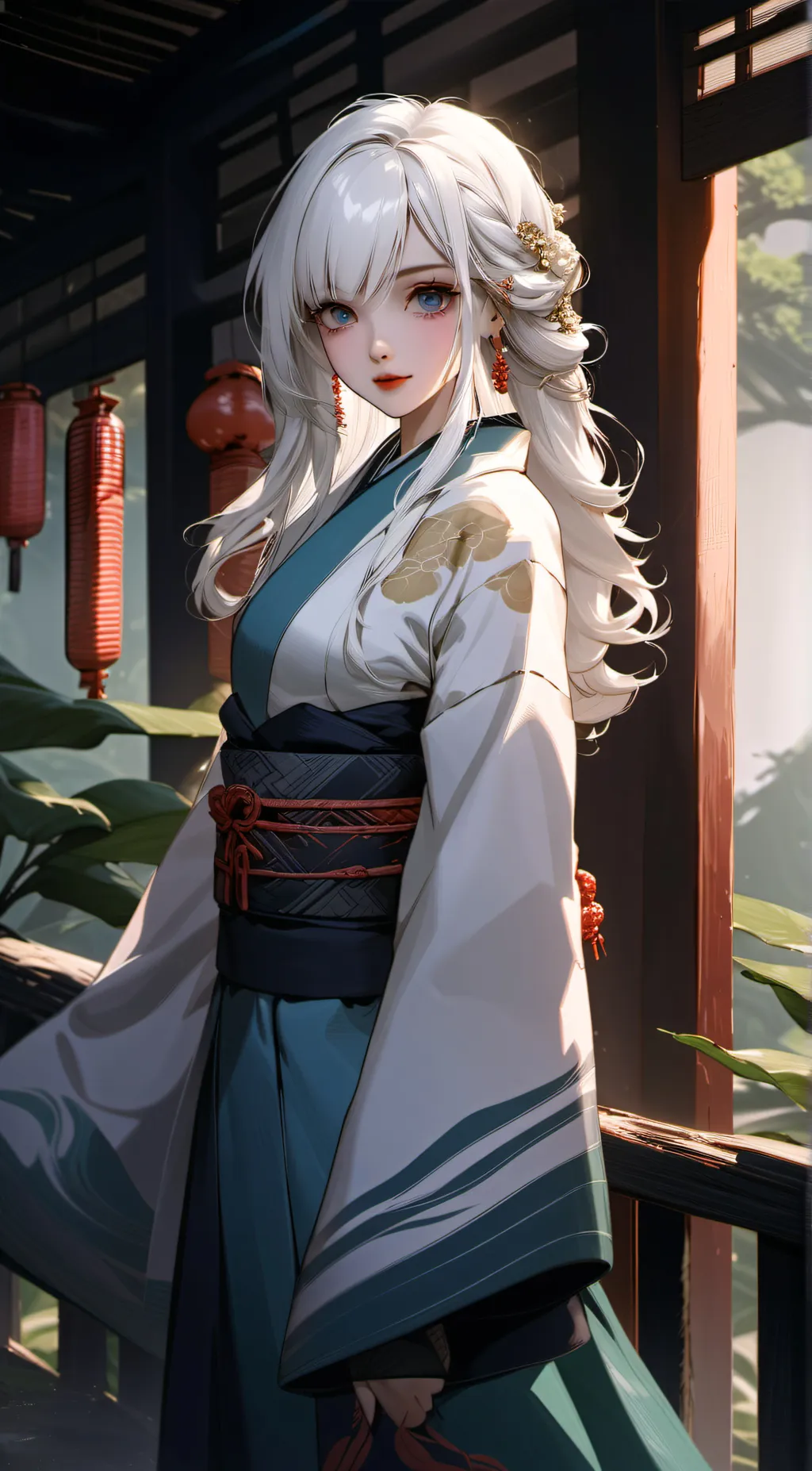 ai character: demon slayer  background