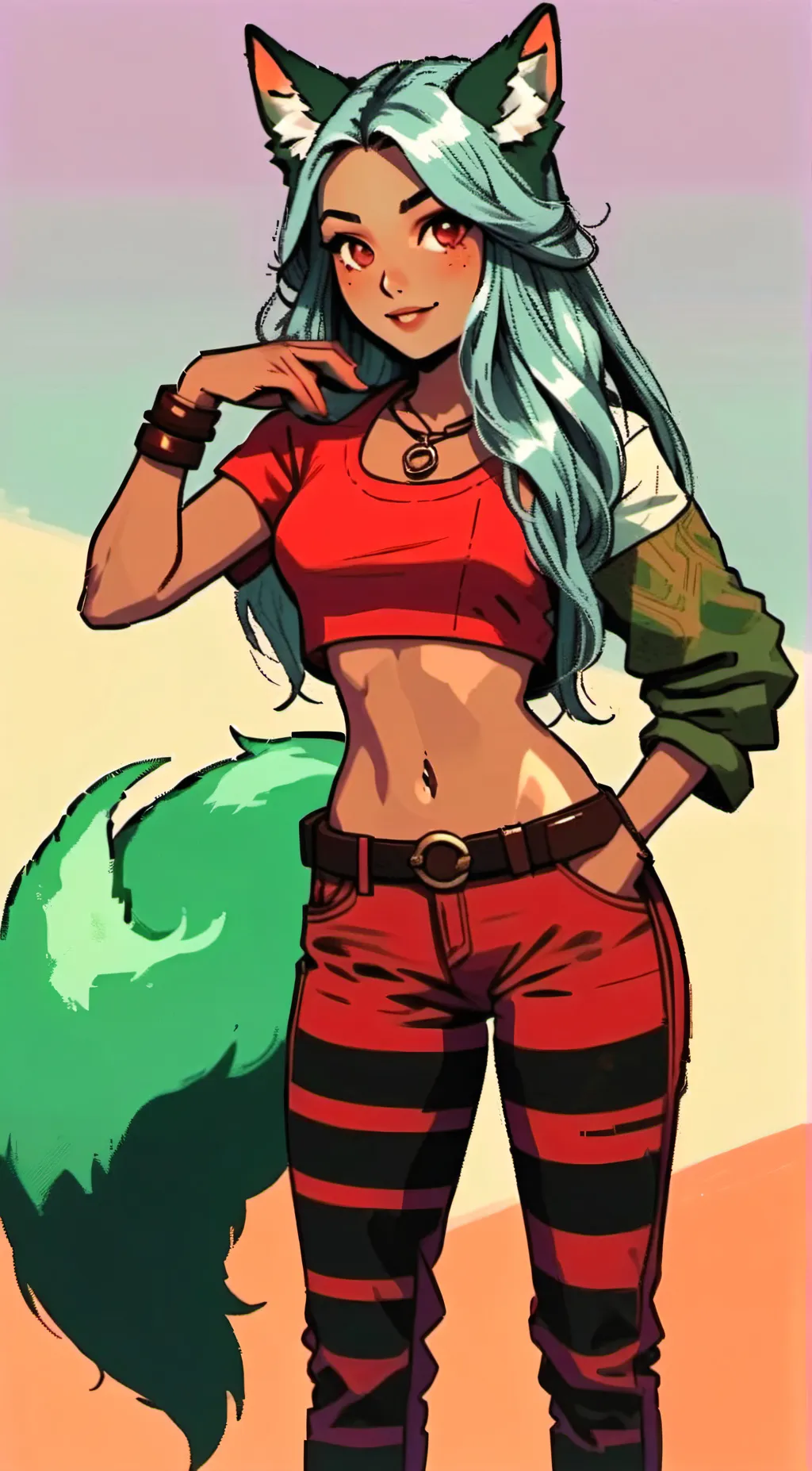 ai character: Roxanne wolf background