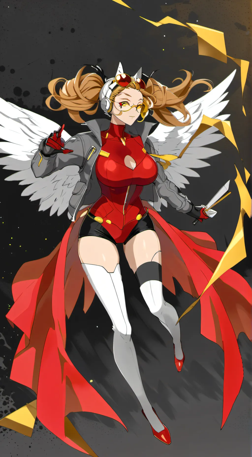 ai character: female hawks background