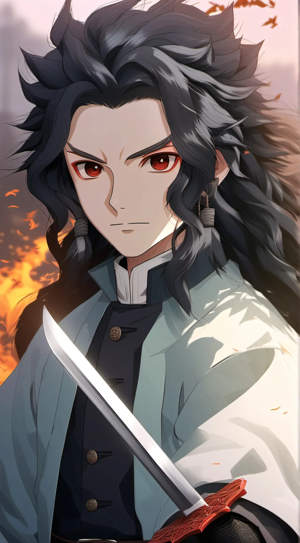 ai character: demon slayer background