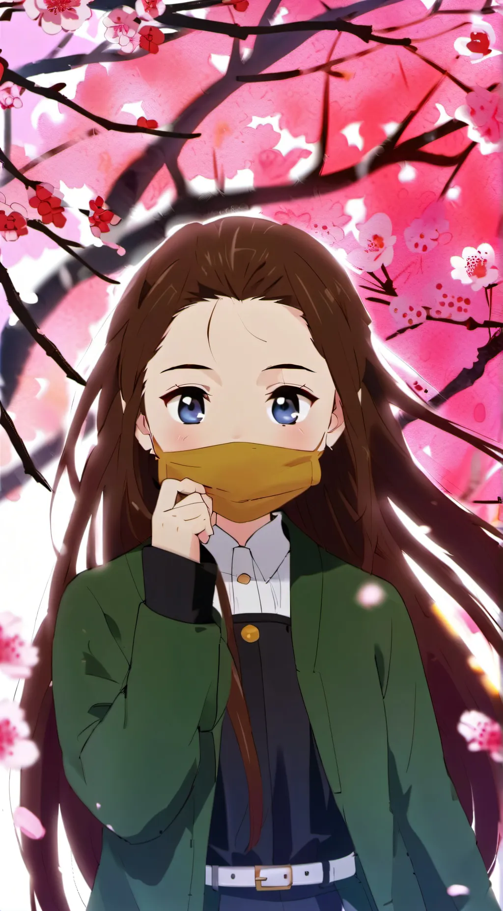 ai character: Nezuko background