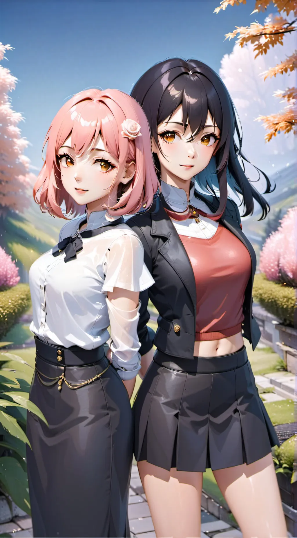 ai character:  yukino and yui background