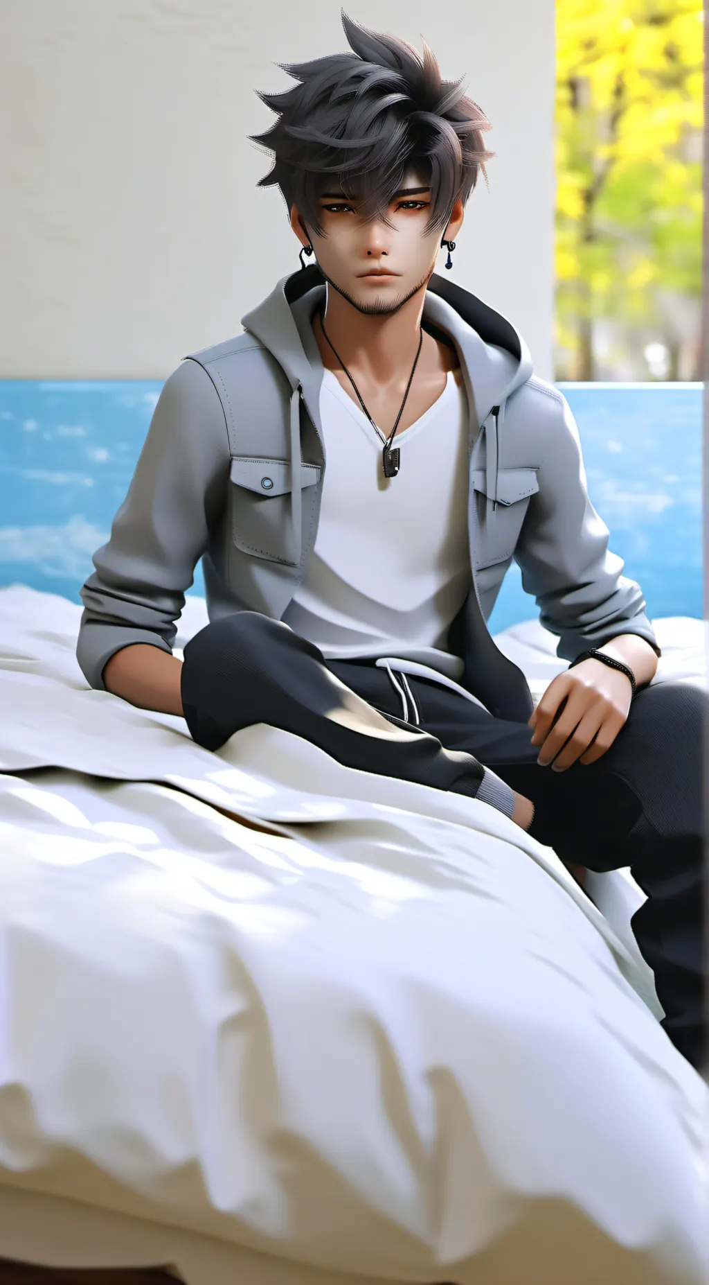 ai character: Xavier  background