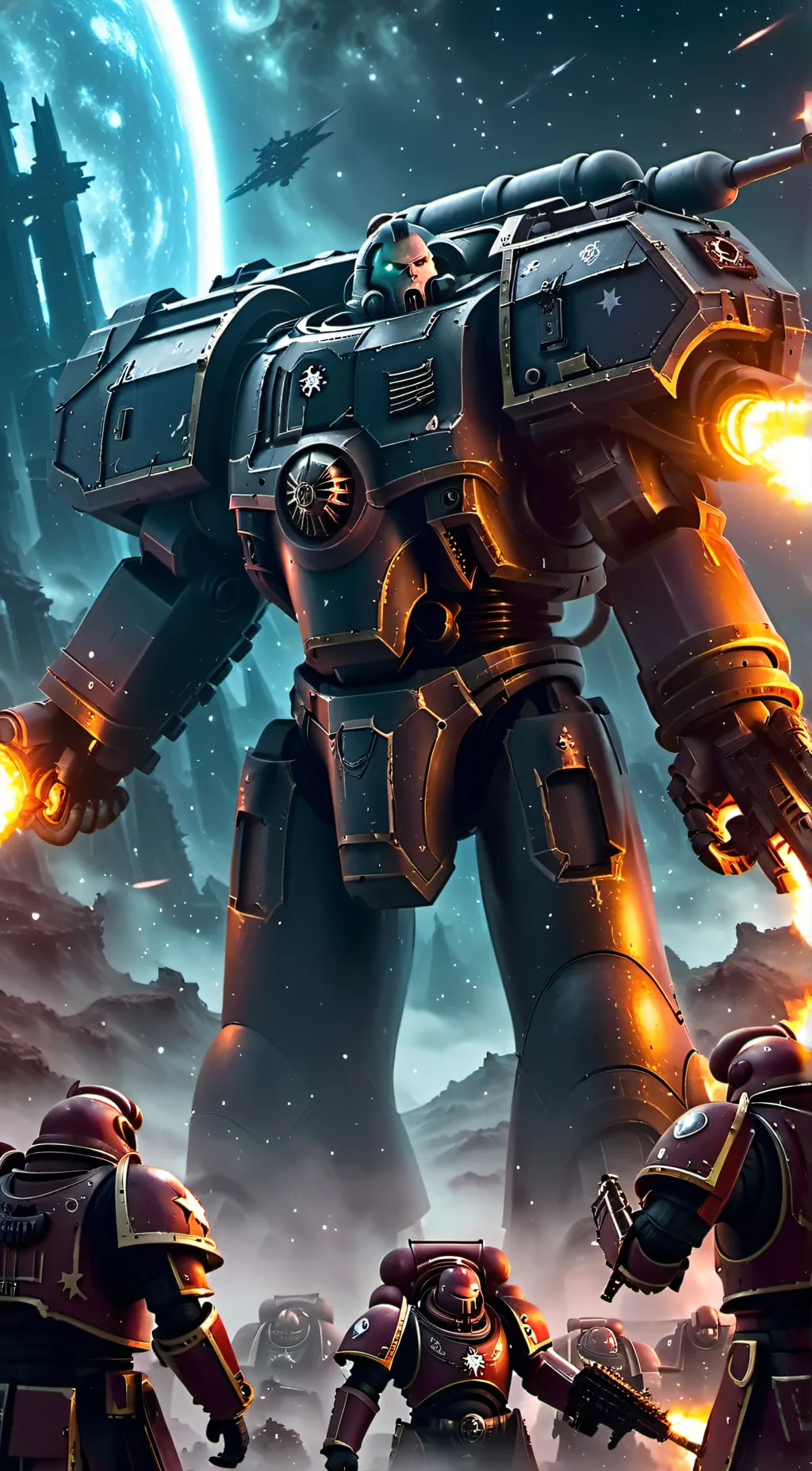 ai character: warhammer 40K background