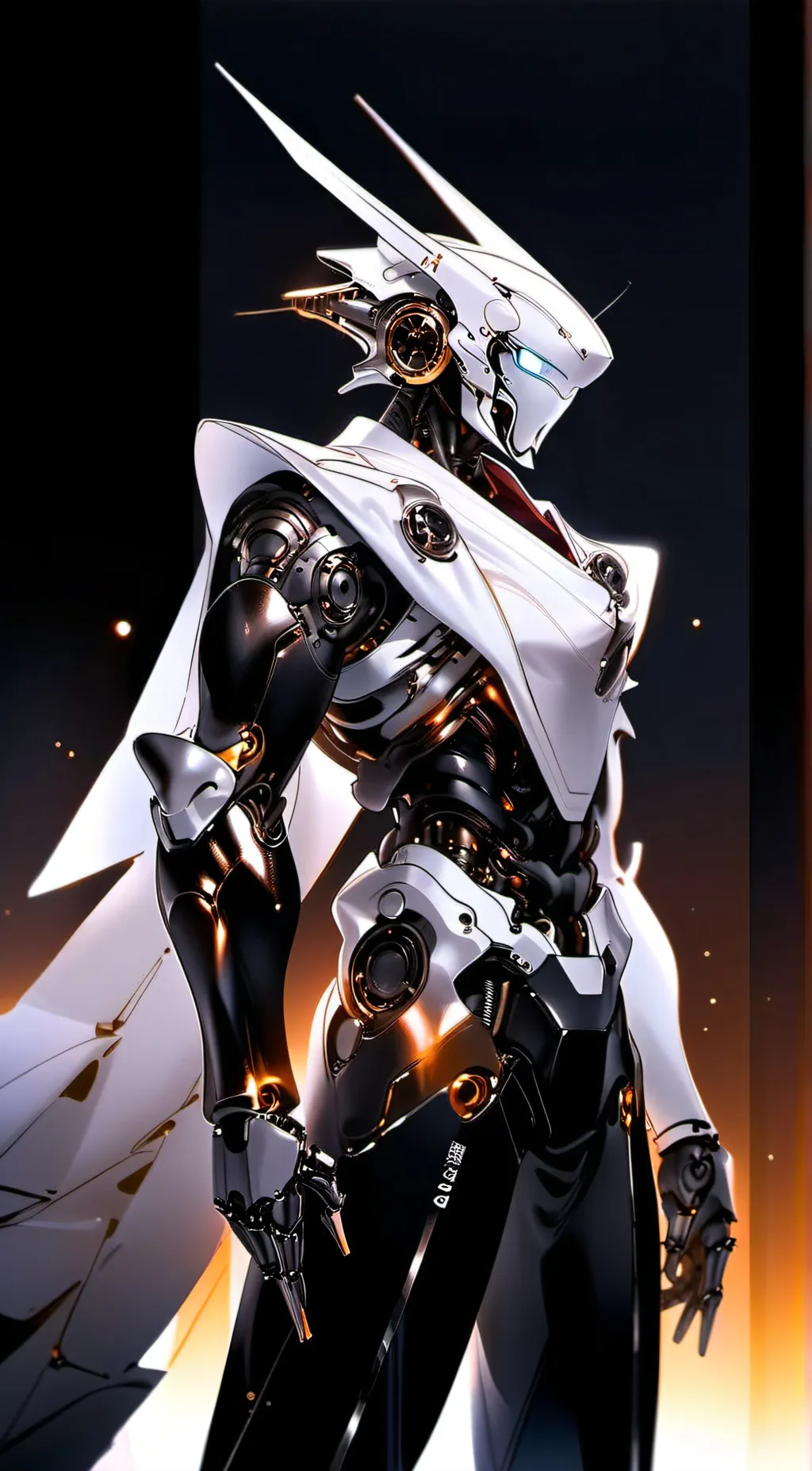 ai character: Futuristic Robot background