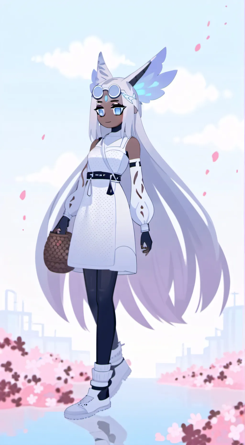 ai character: Sera hazbin background