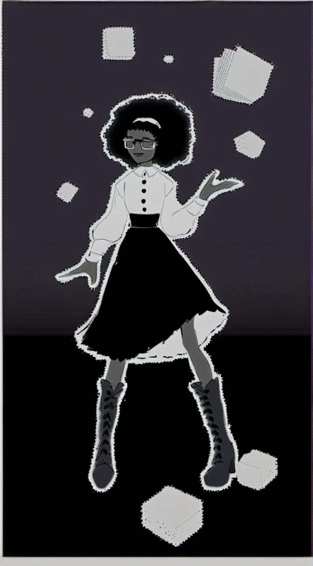 ai character: Miss Emily  background