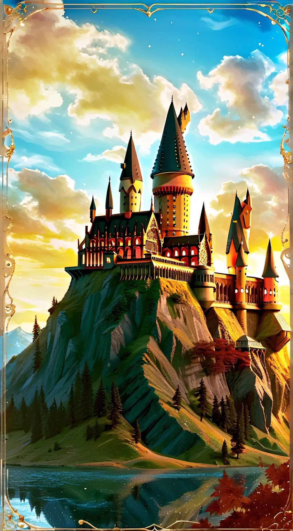 ai character: Hogwarts  background