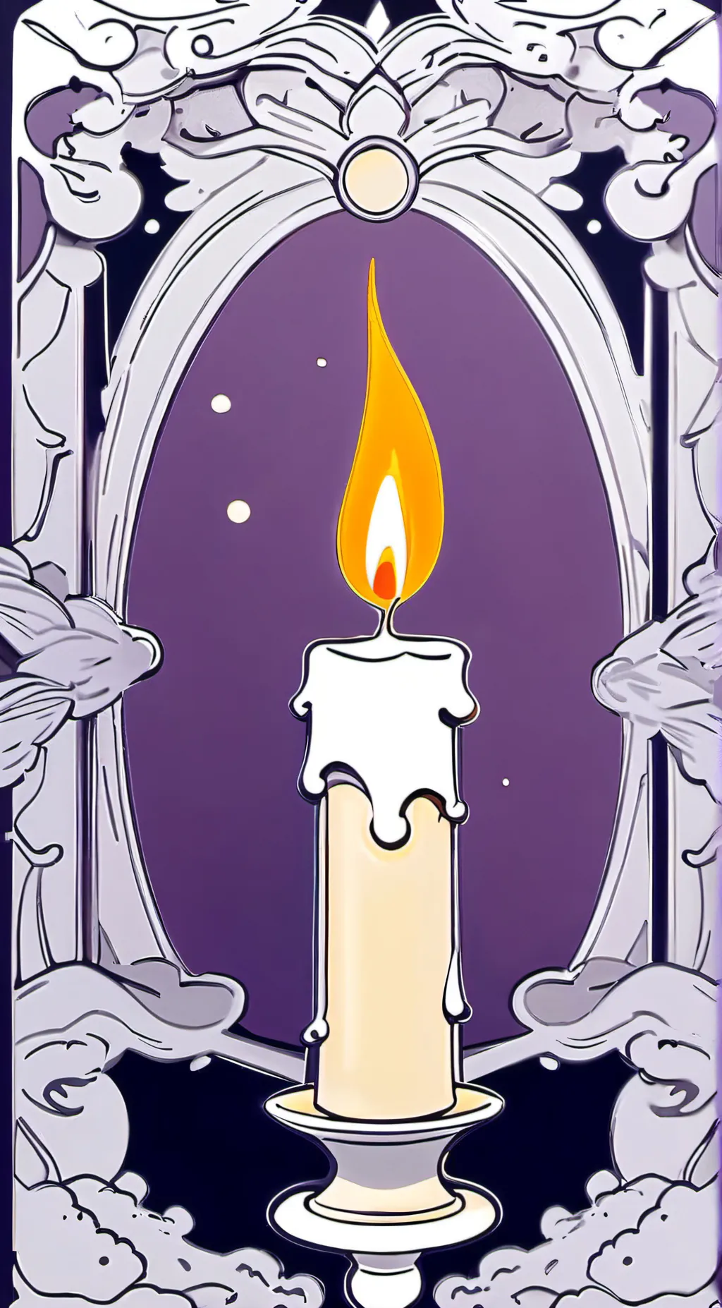 ai character: candle girl (faye) background