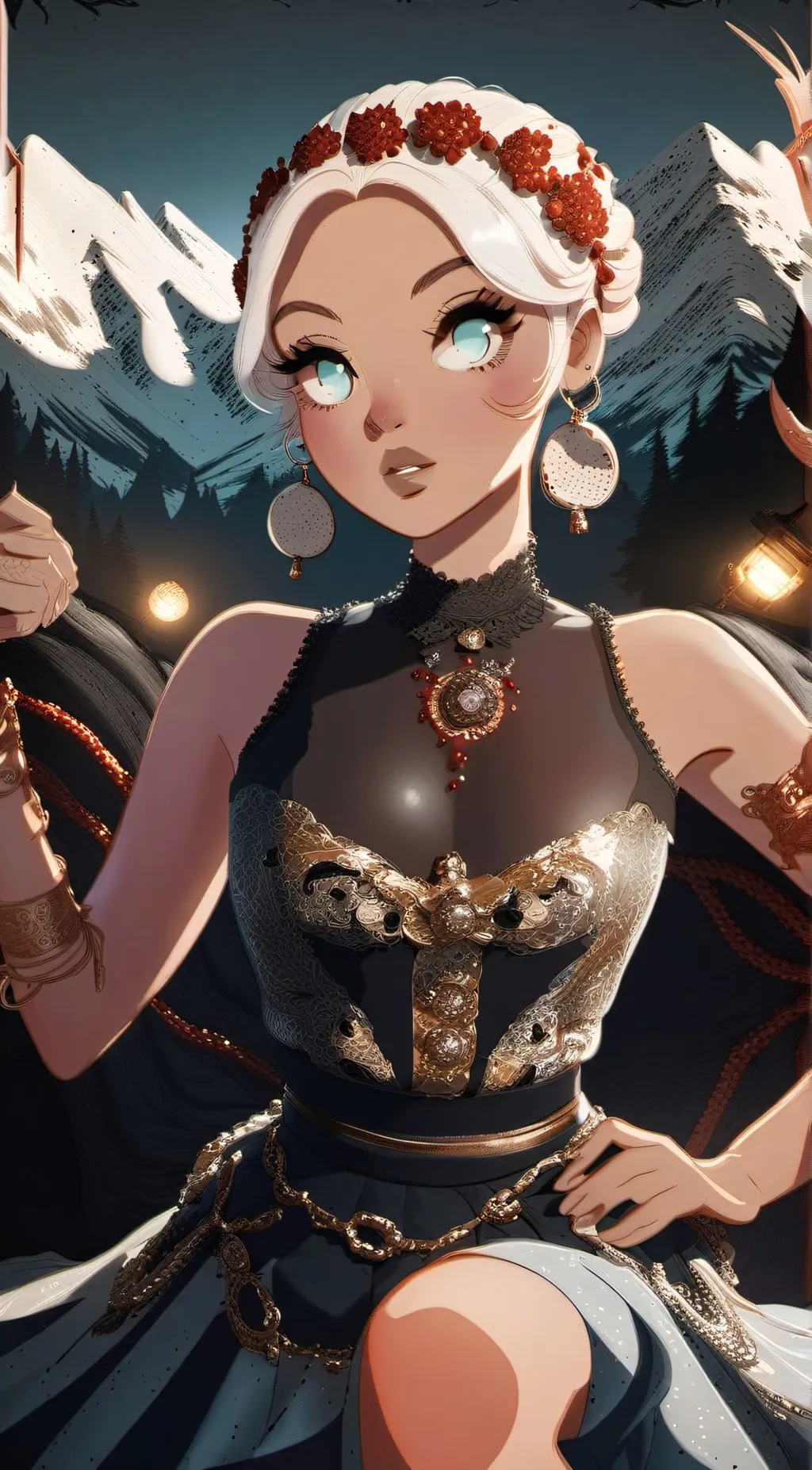 ai character: Luna background
