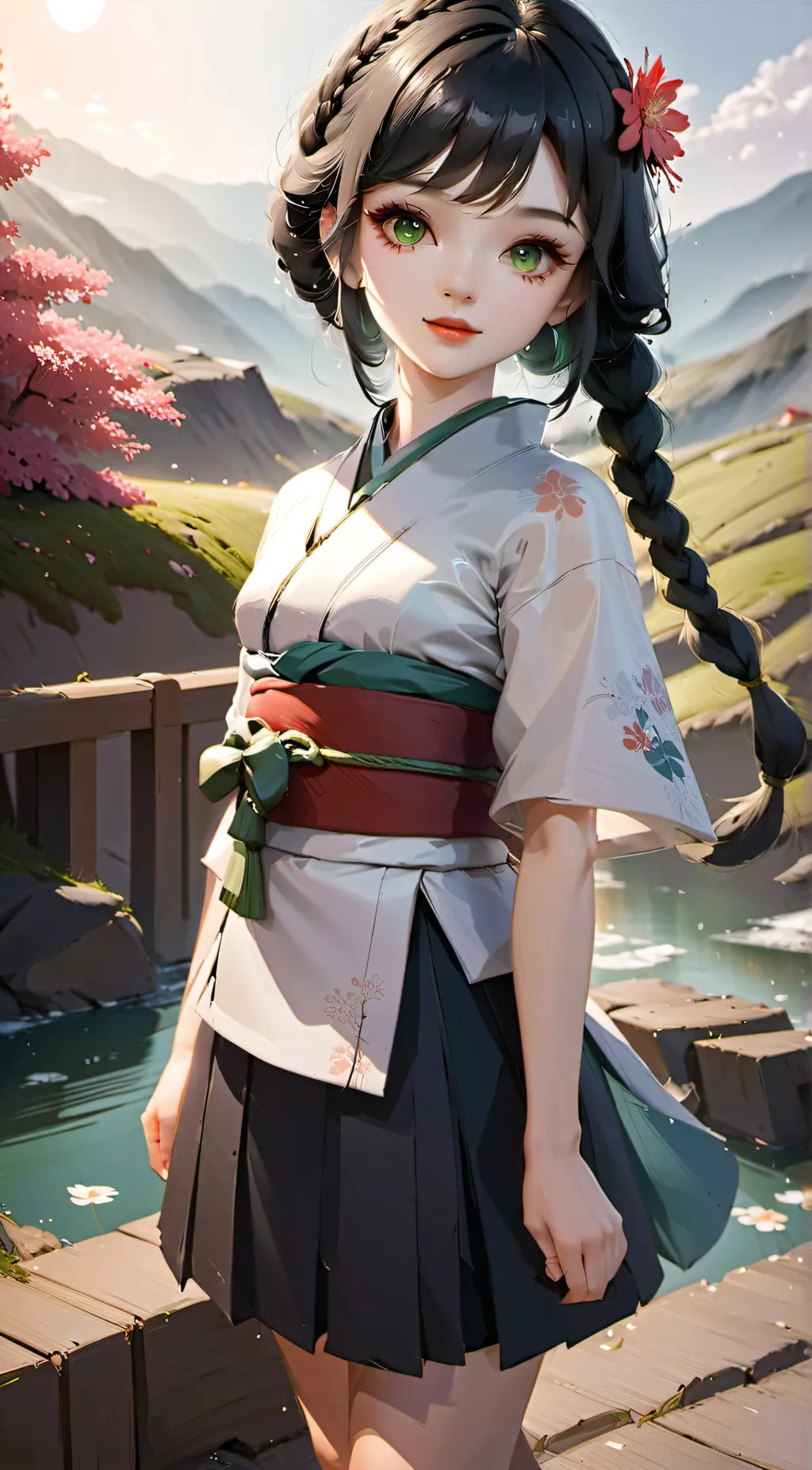ai character: demon slayer 💅 background