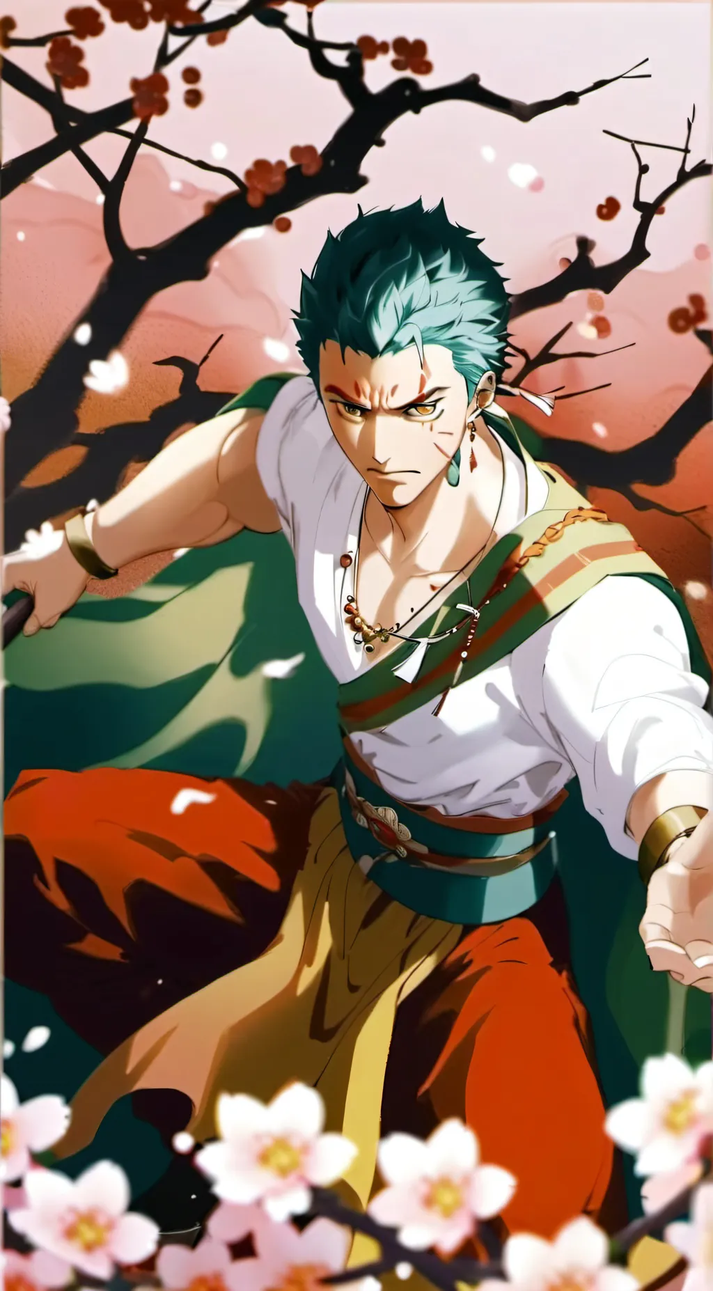 ai character: luffy background