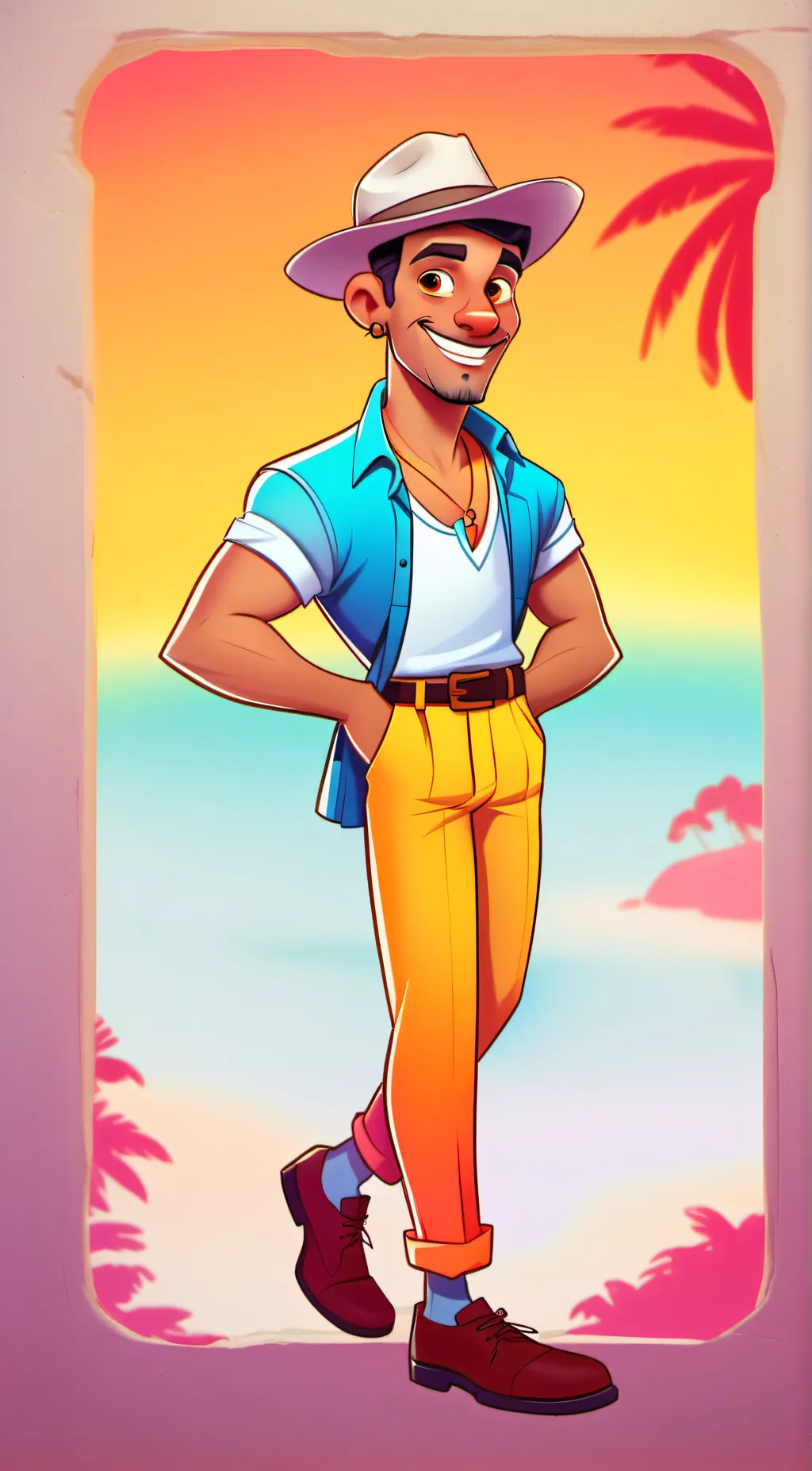 ai character: random man background