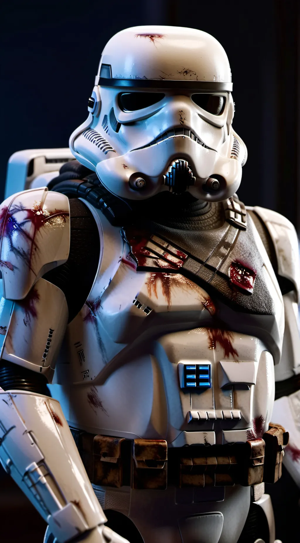 ai character: storm trooper zomb background
