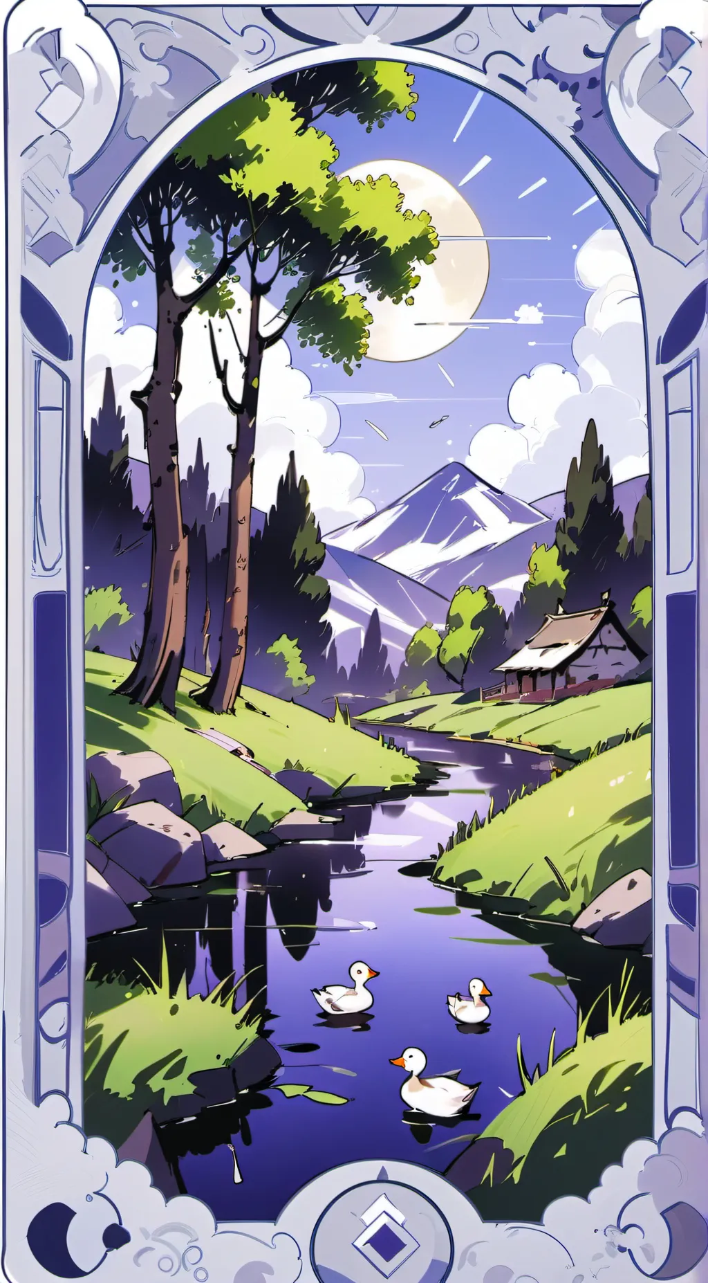 ai character: duckies background