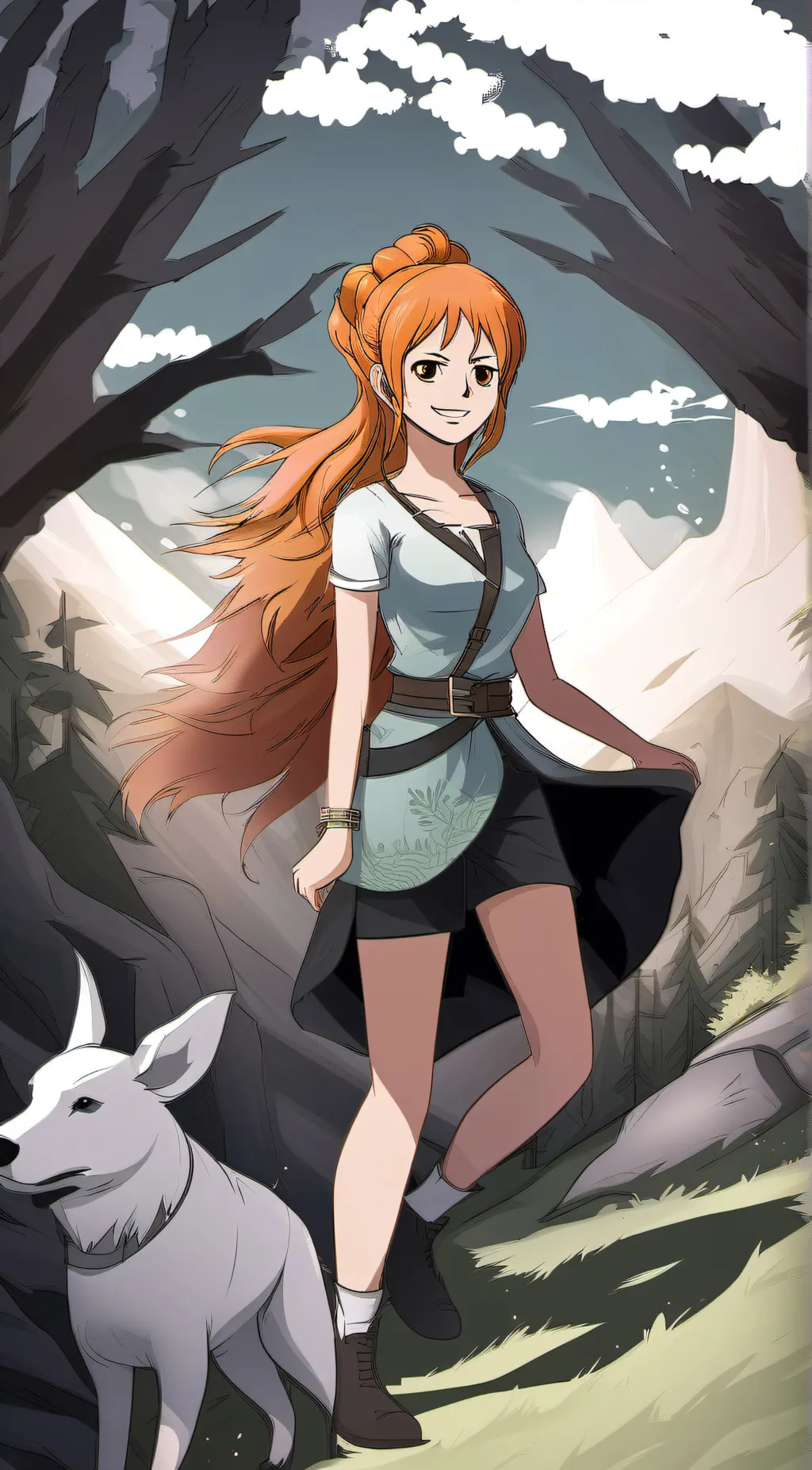 ai character: Nami background
