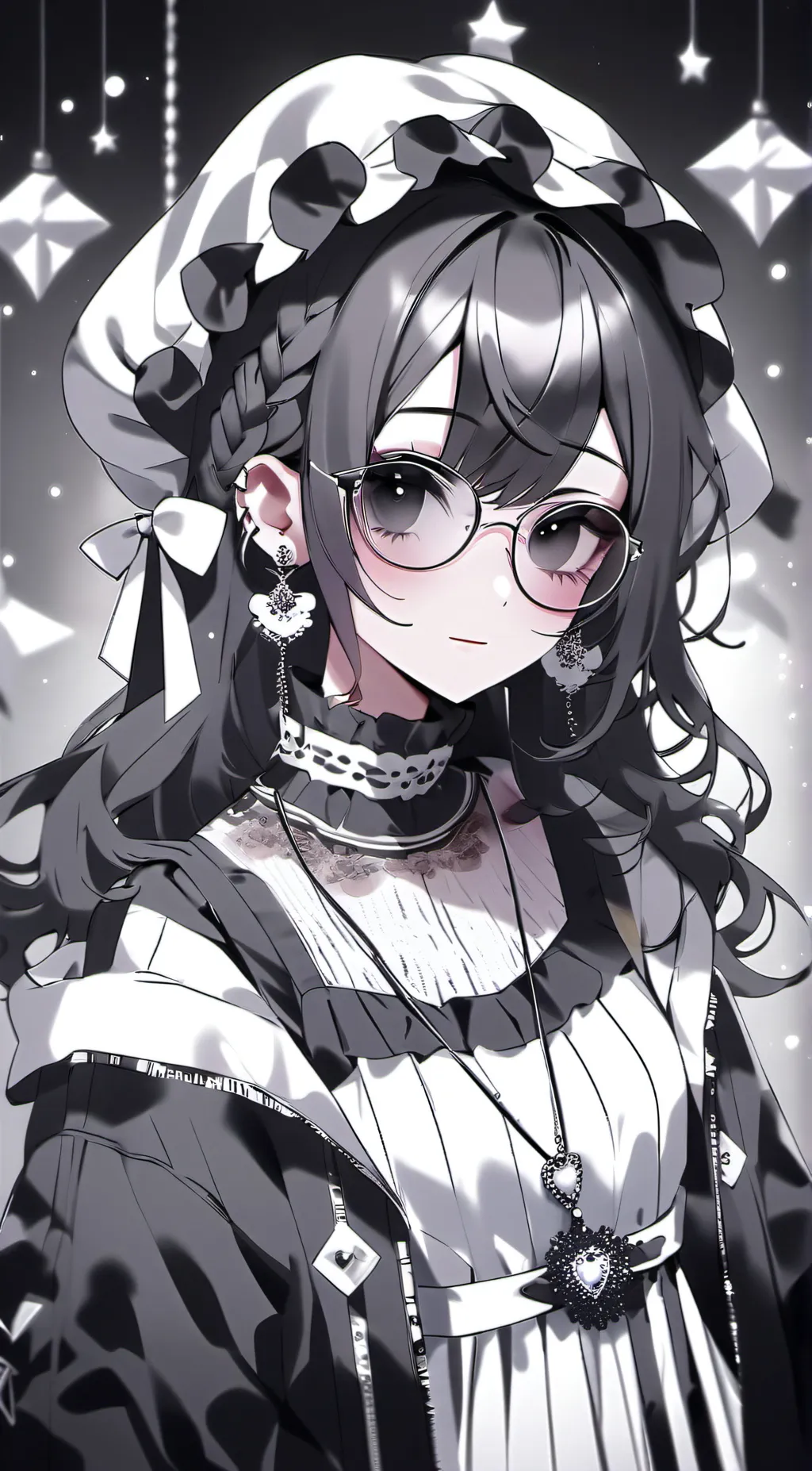 ai character: tv woman  background