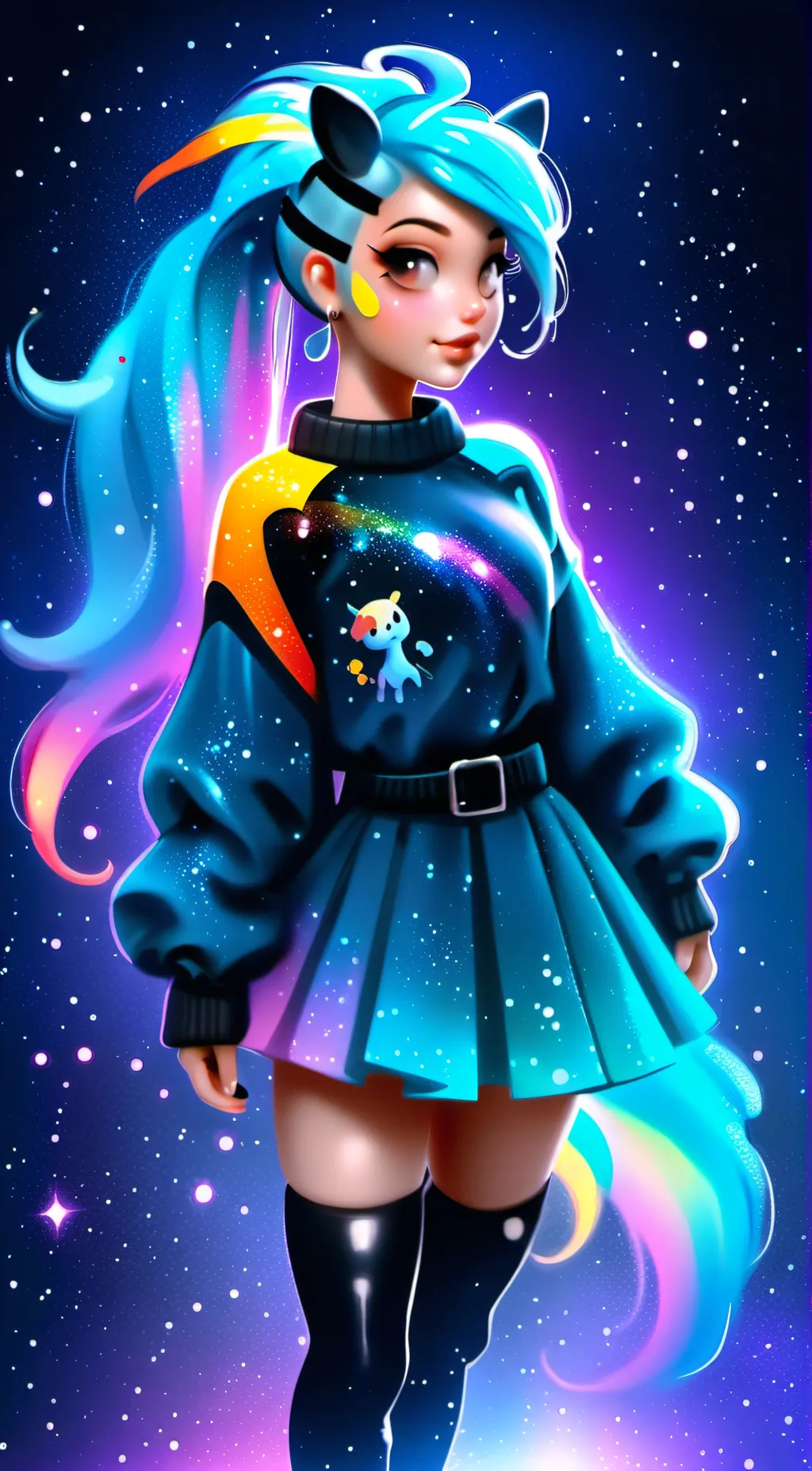 ai character: Rainbow Dash background
