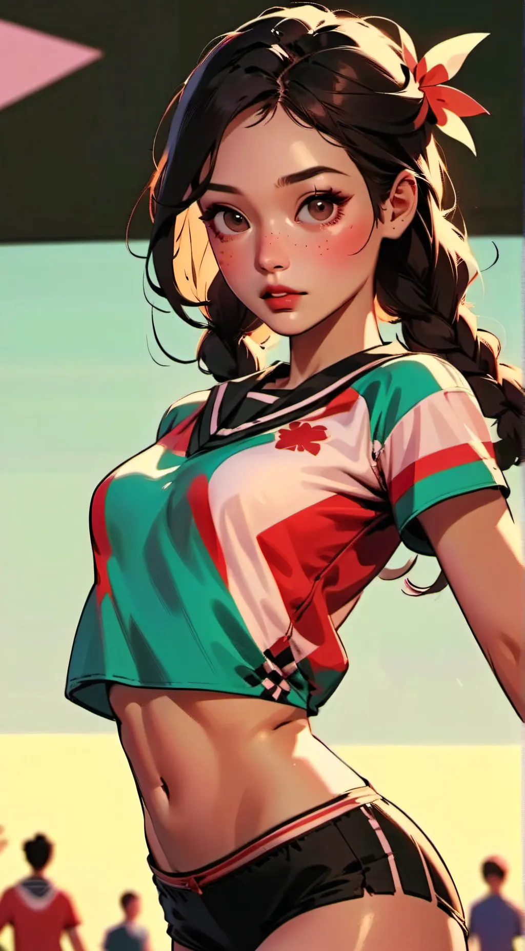 ai character: Dora the Explorer background