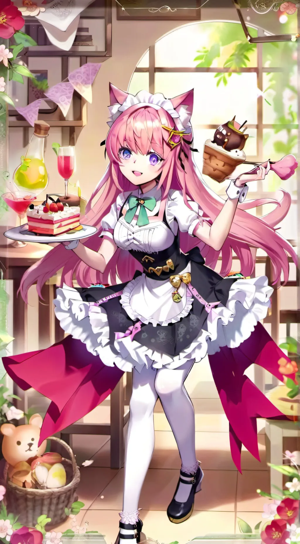 ai character: Nekomata (Goddess) background