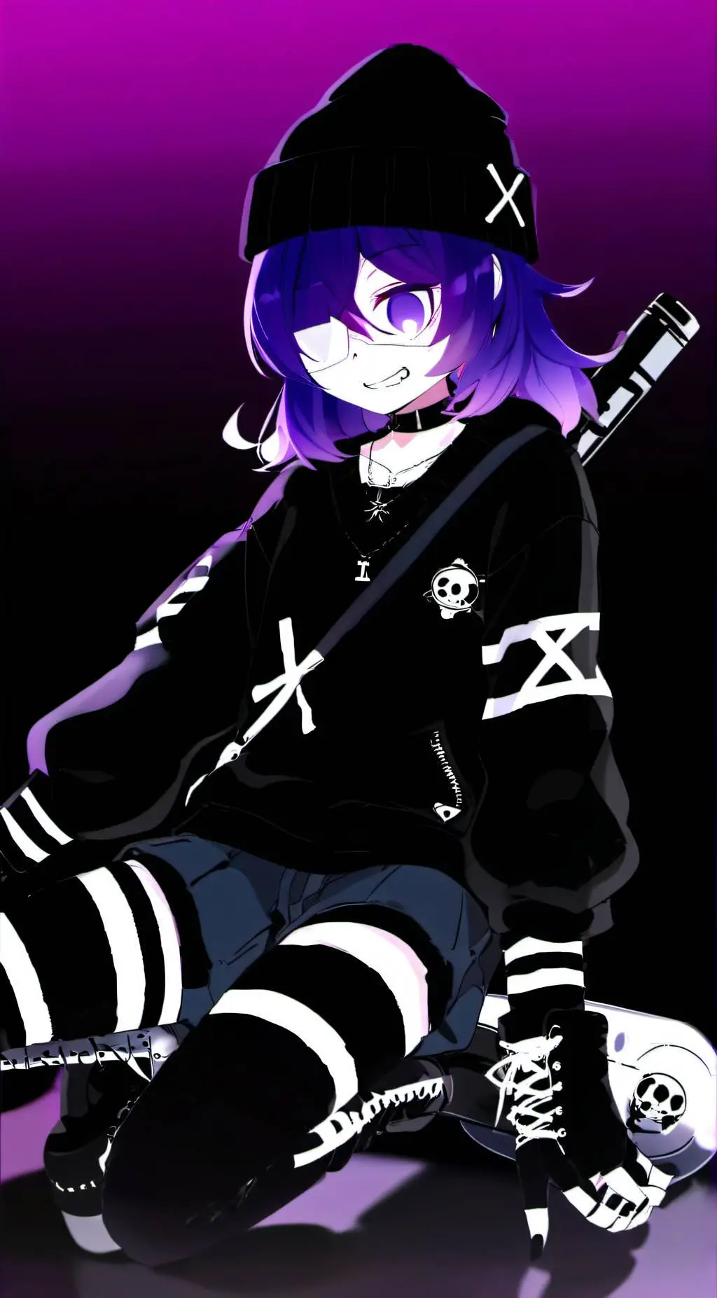 ai character: Uzi doorman background