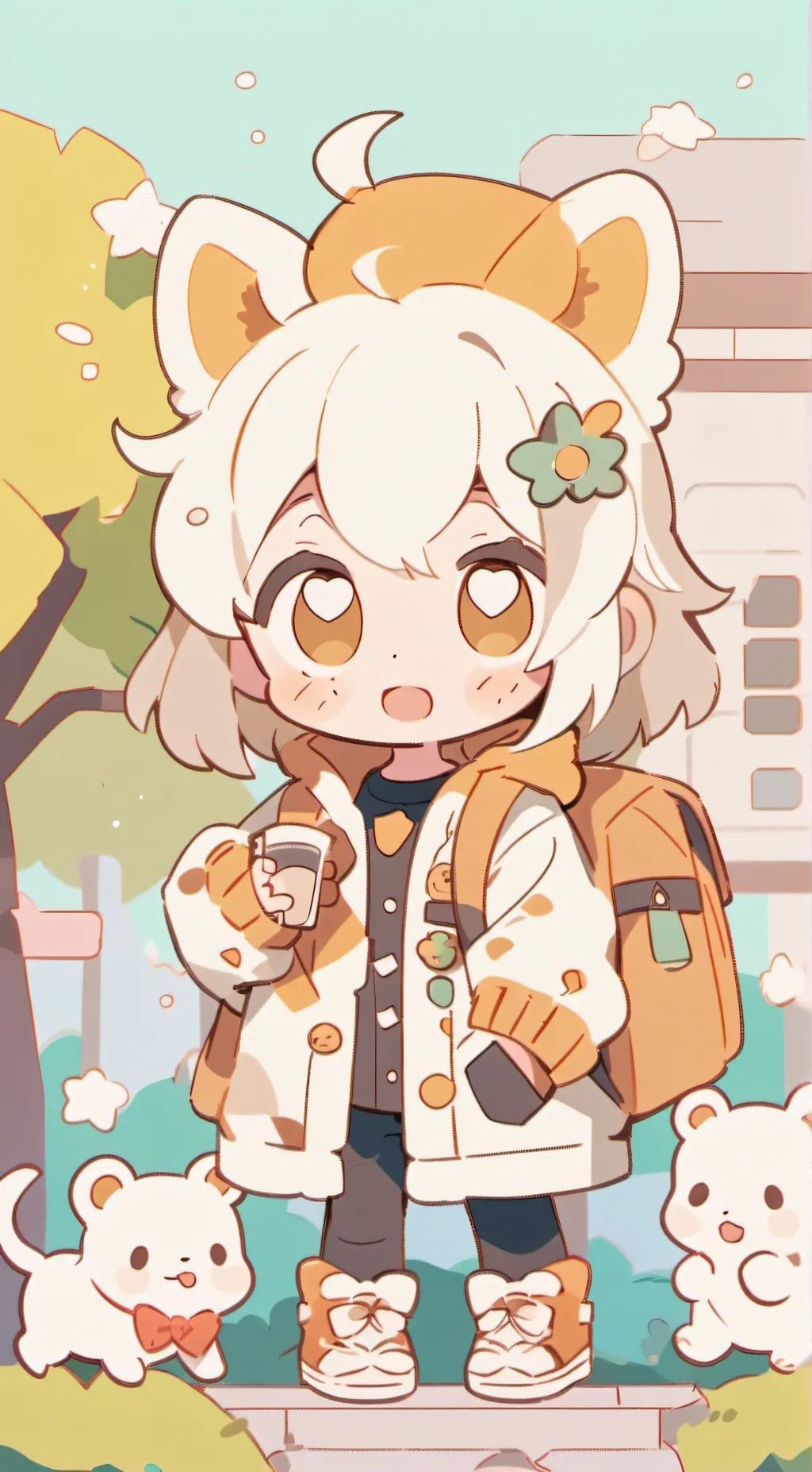 ai character: Honey adoption background