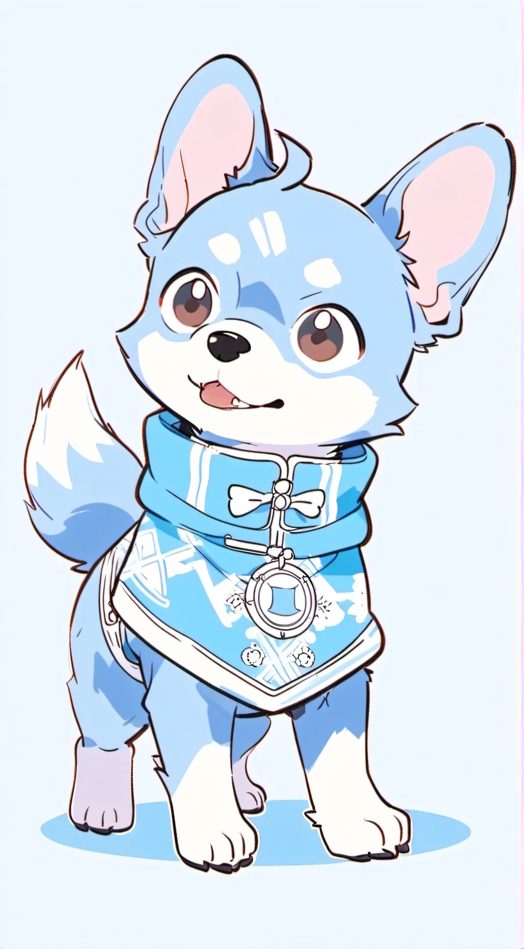 ai character: Bluey background