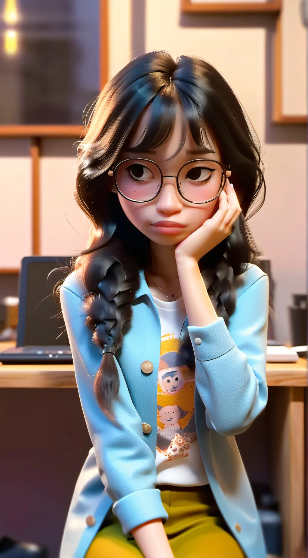 ai character: cattaleya  background