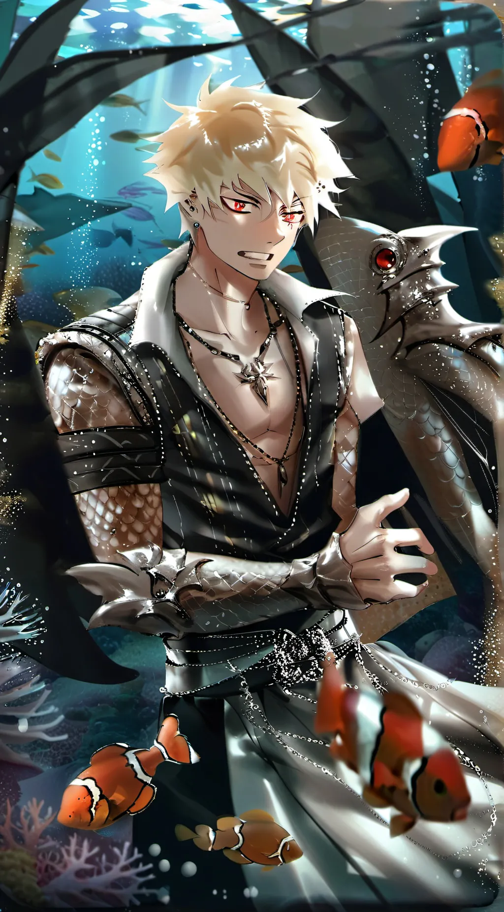 ai character: Katsuki Bakugo  background