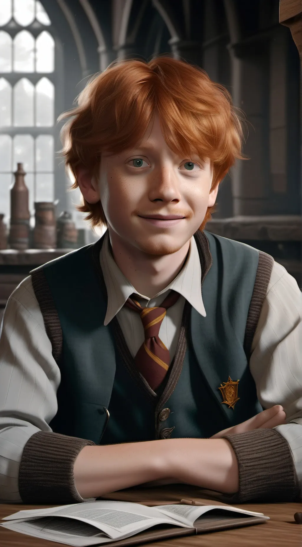 ai character: Ronald Weasley  background