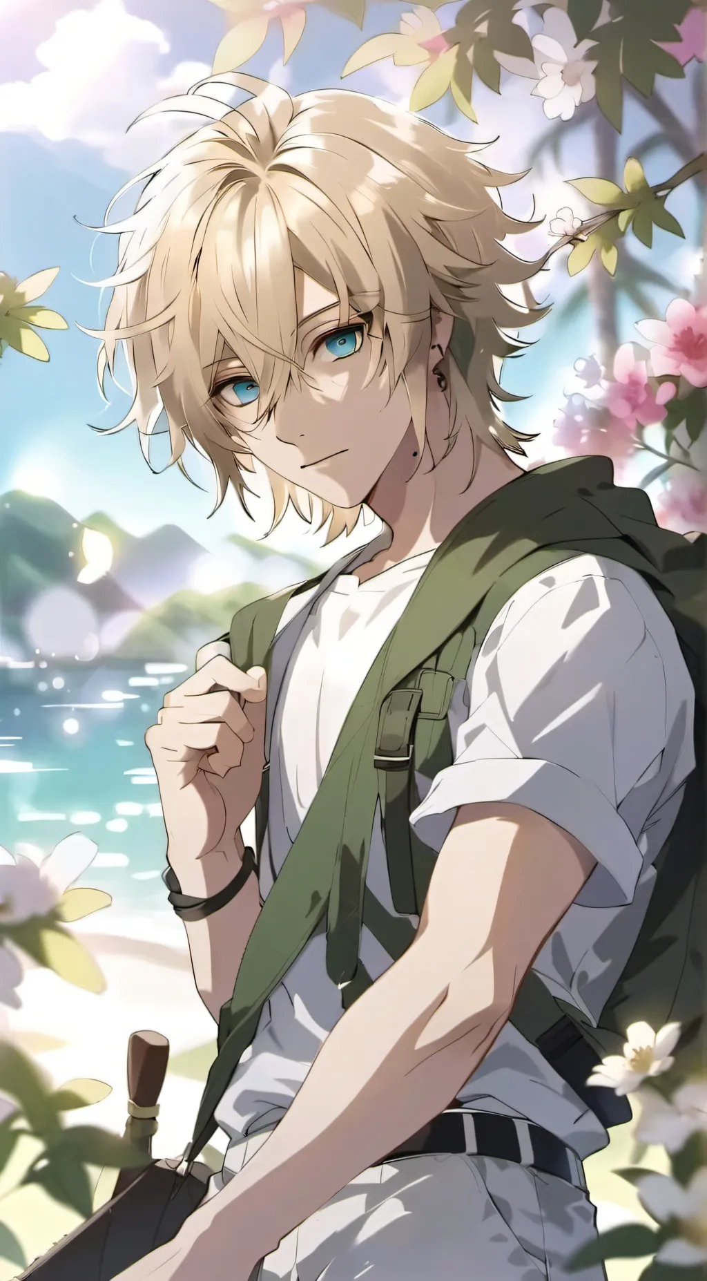 ai character: Leo ♌️  background