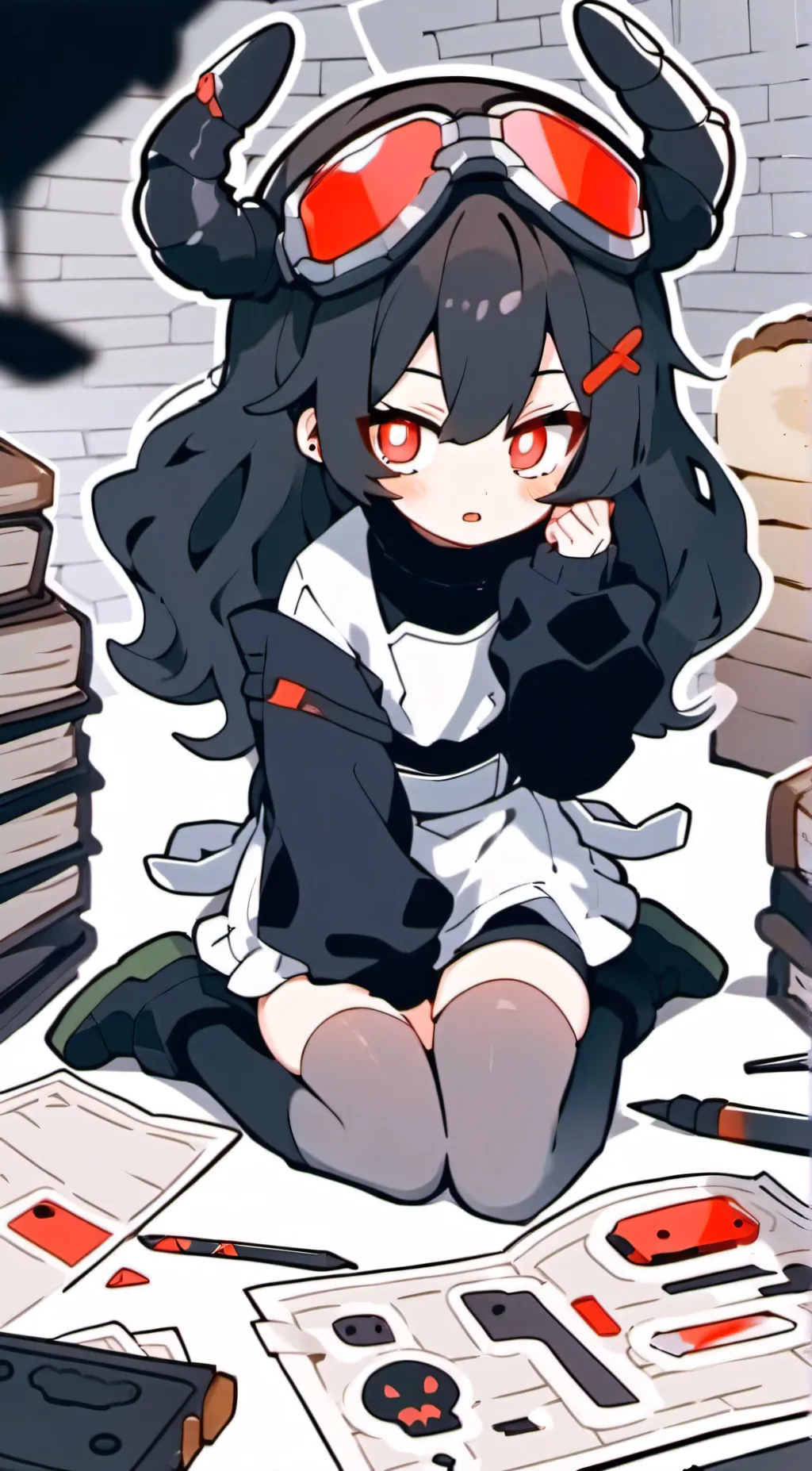 ai character: Hoarding Bug Girl background