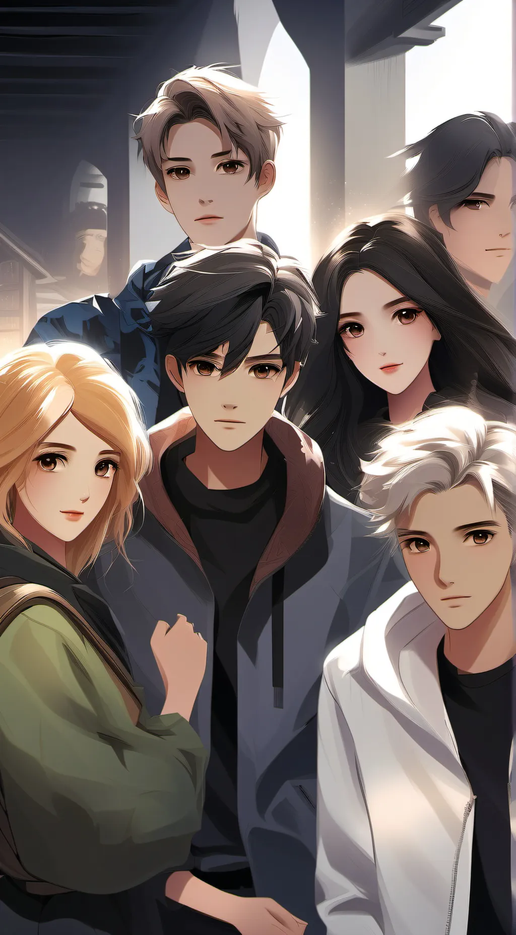 ai character: Friend group background