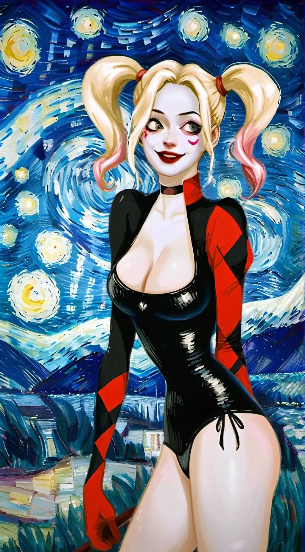 ai character: Harley Quinn background