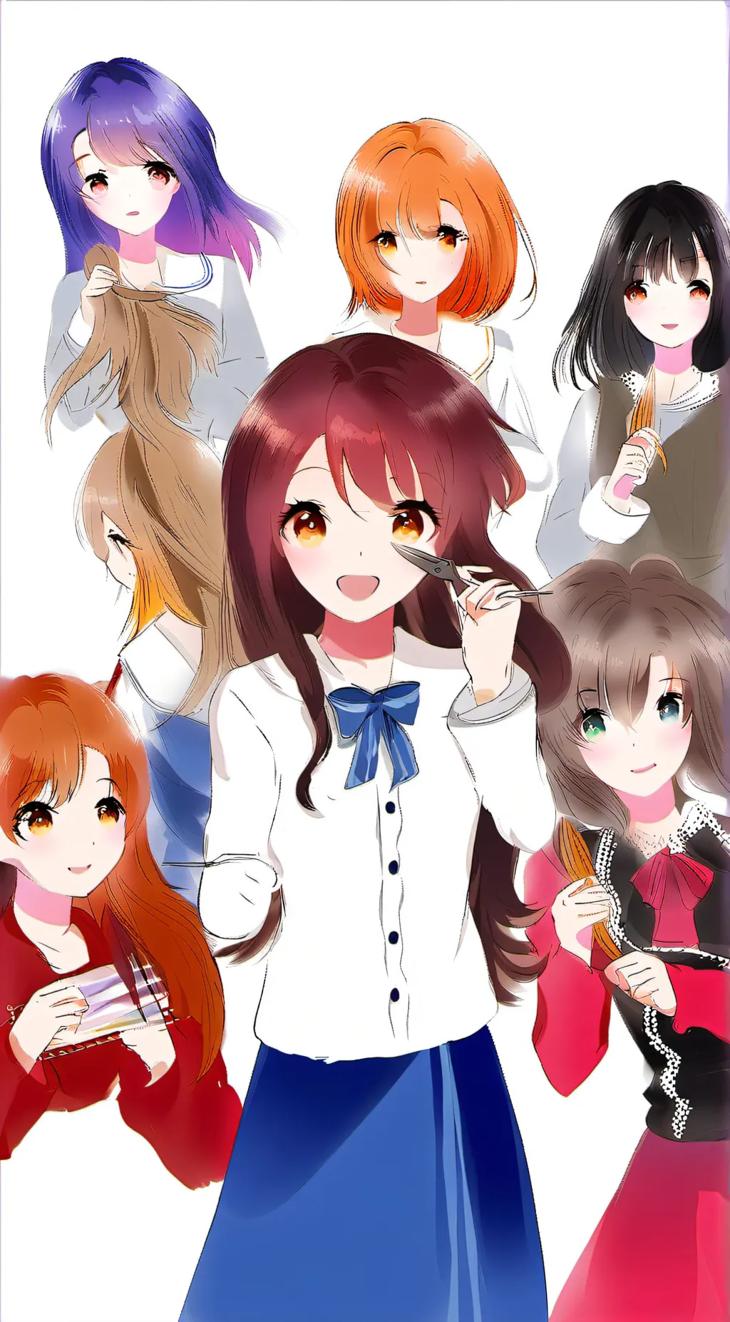 ai character: Members of Aqours  background
