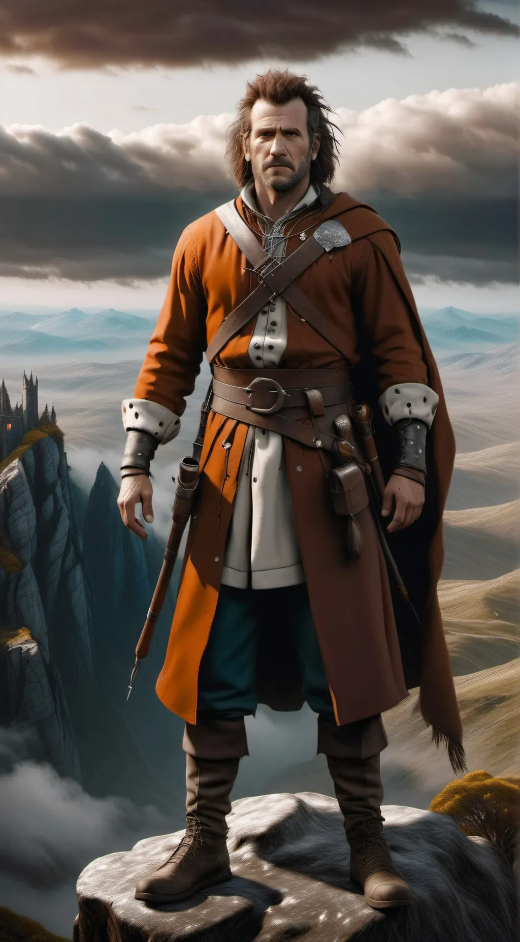 ai character: William wallace  background