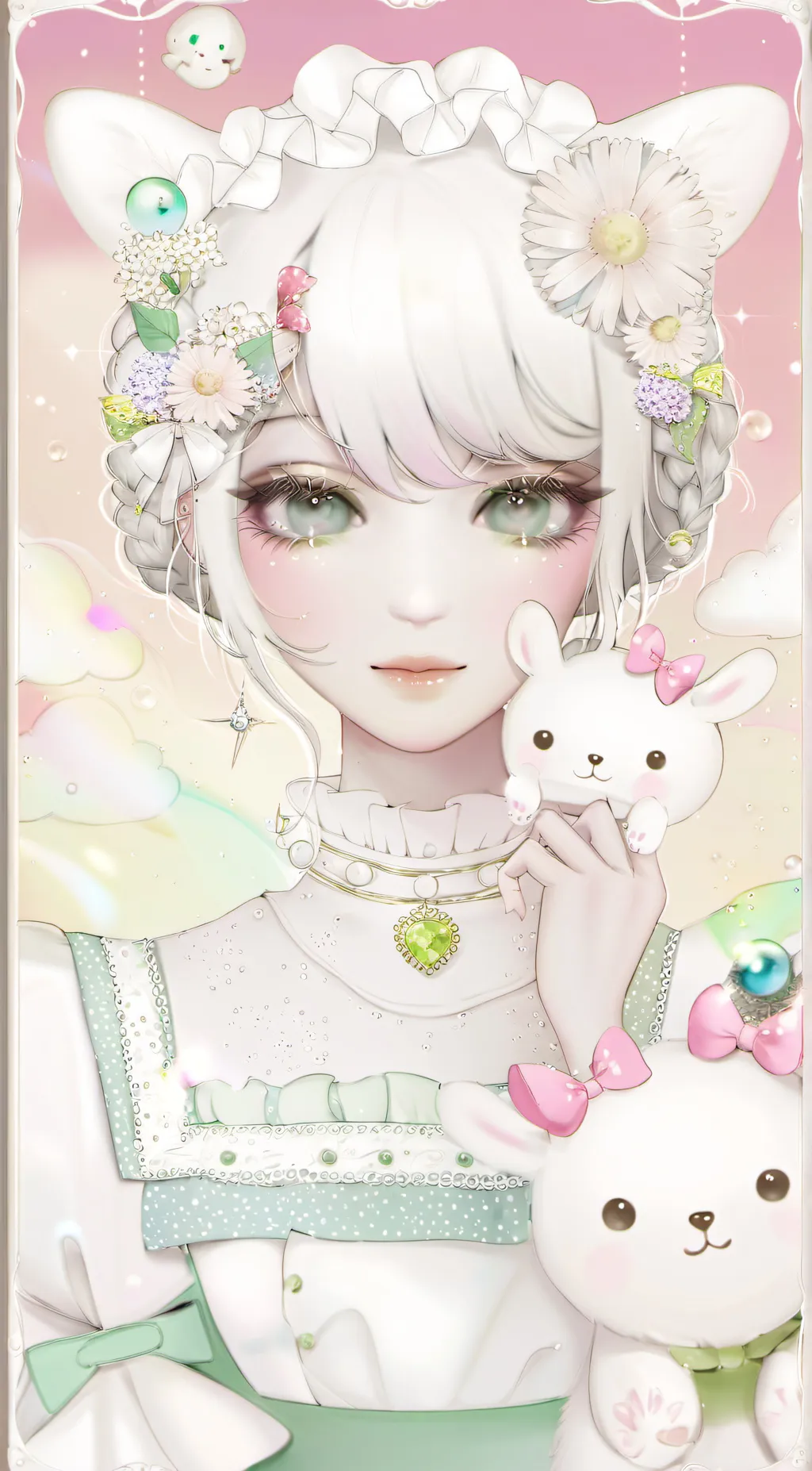 ai character: Mha soft background