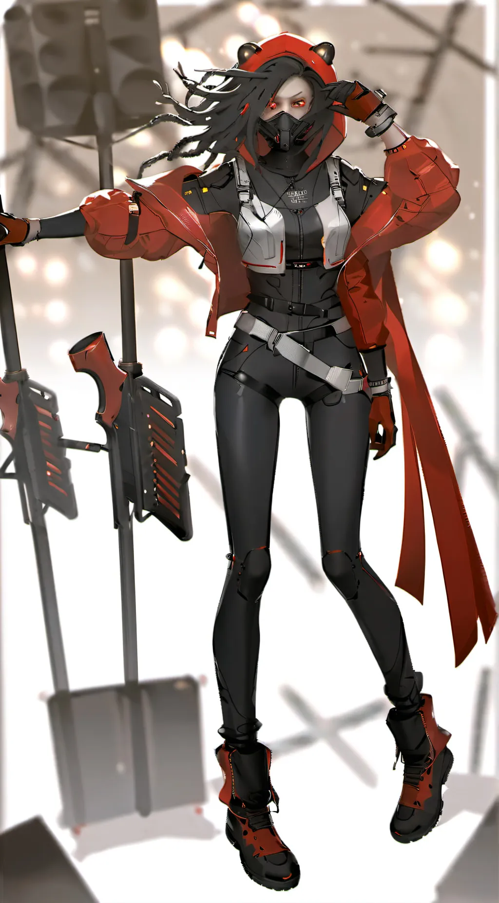 ai character: Tv woman background