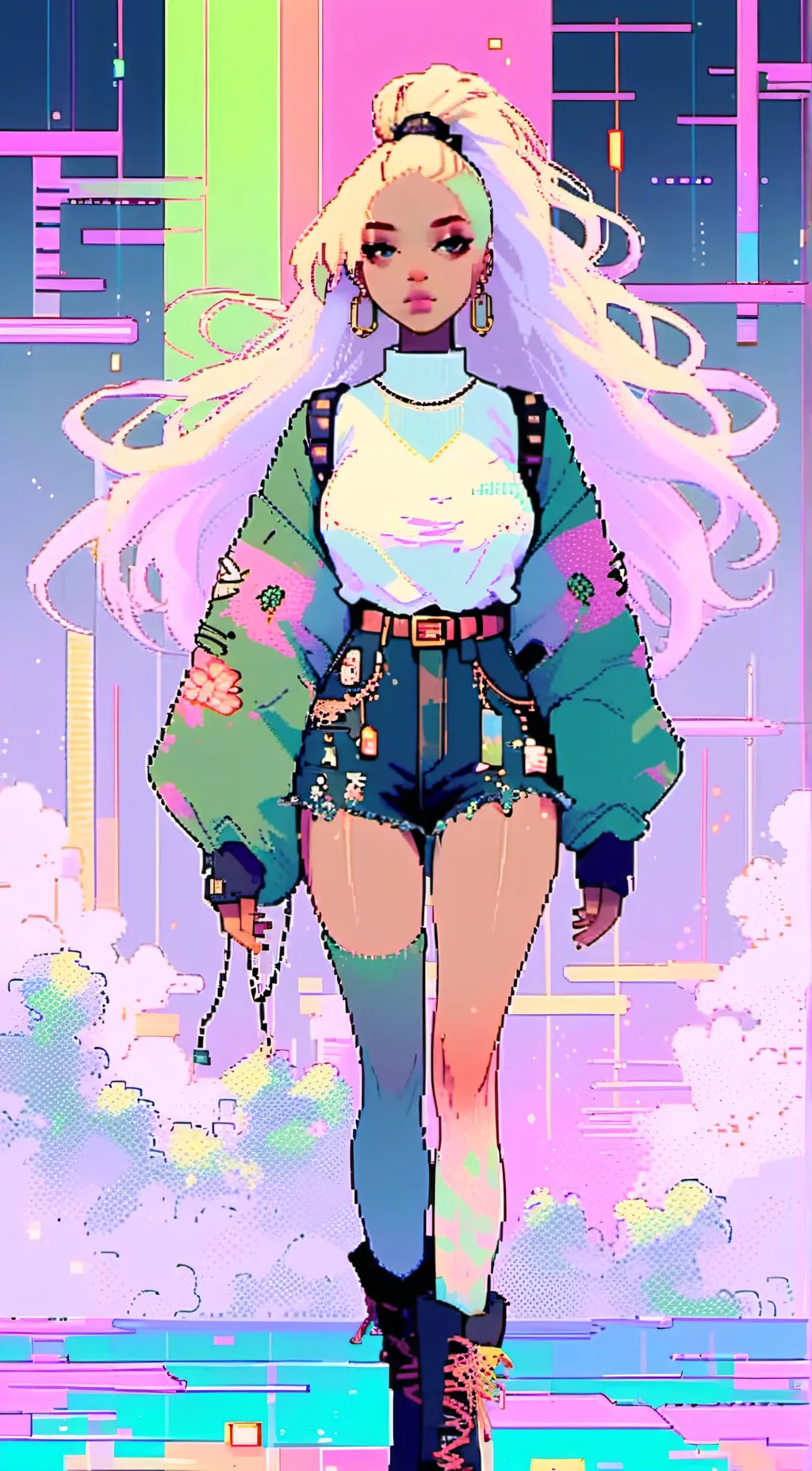 ai character: charlnella  background