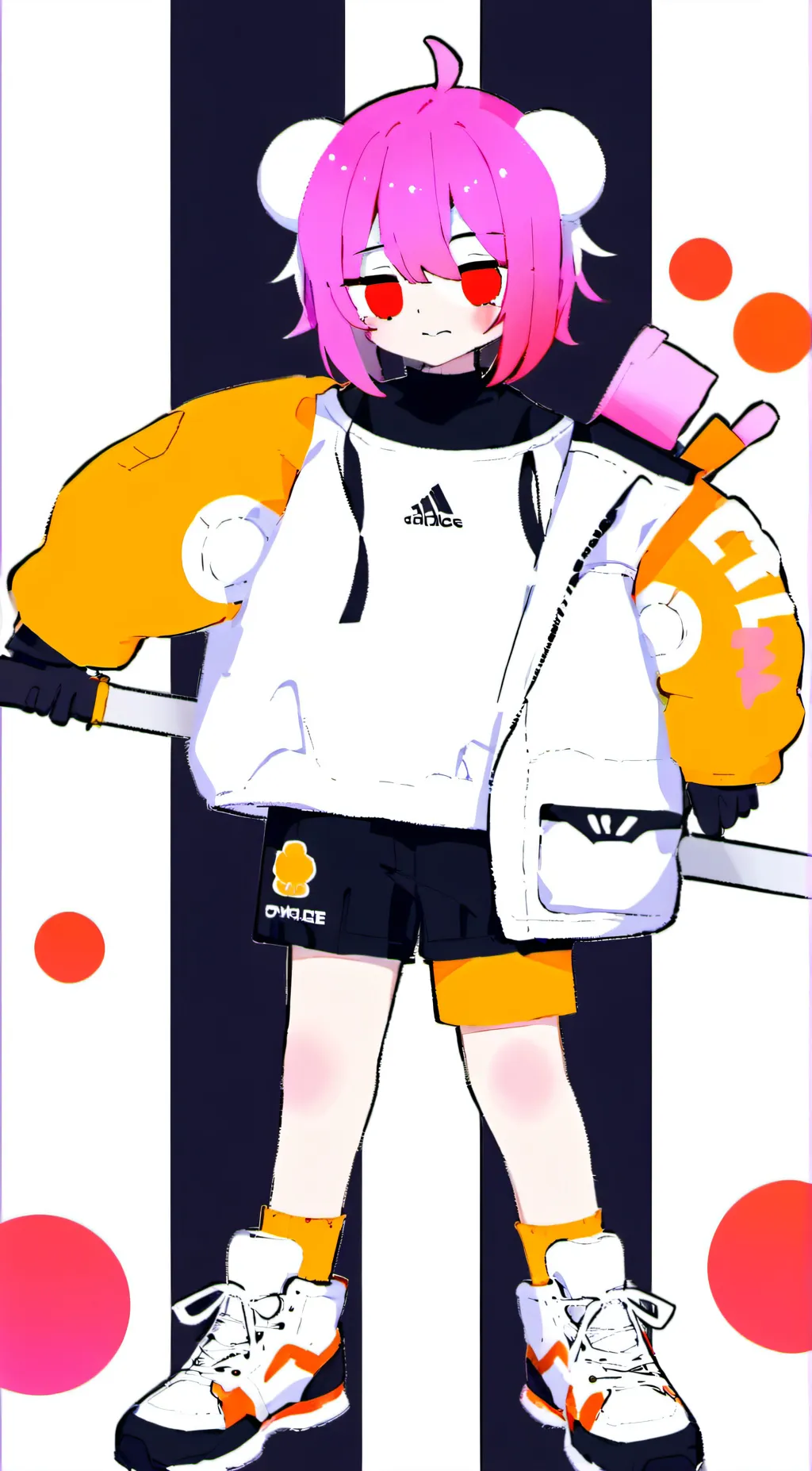ai character: moon background