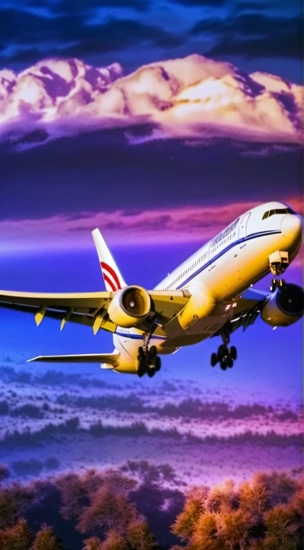 ai character: Mha airplane trip background
