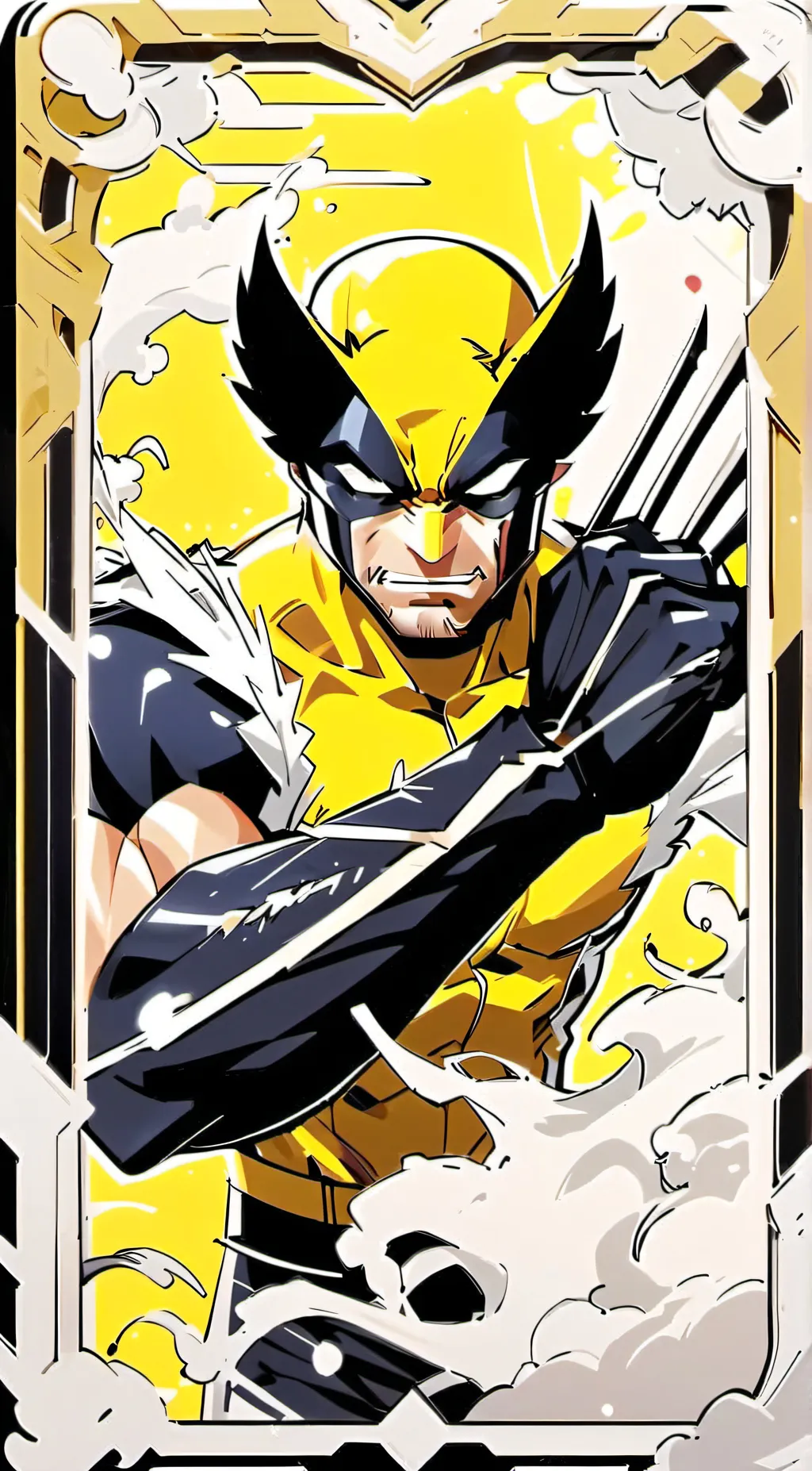 ai character: Huge jacked man background