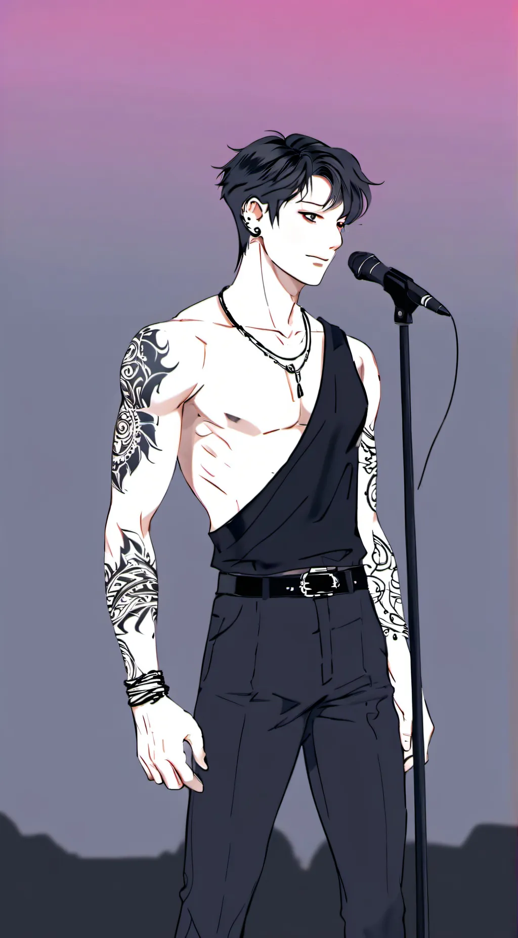 ai character: Isaac  background