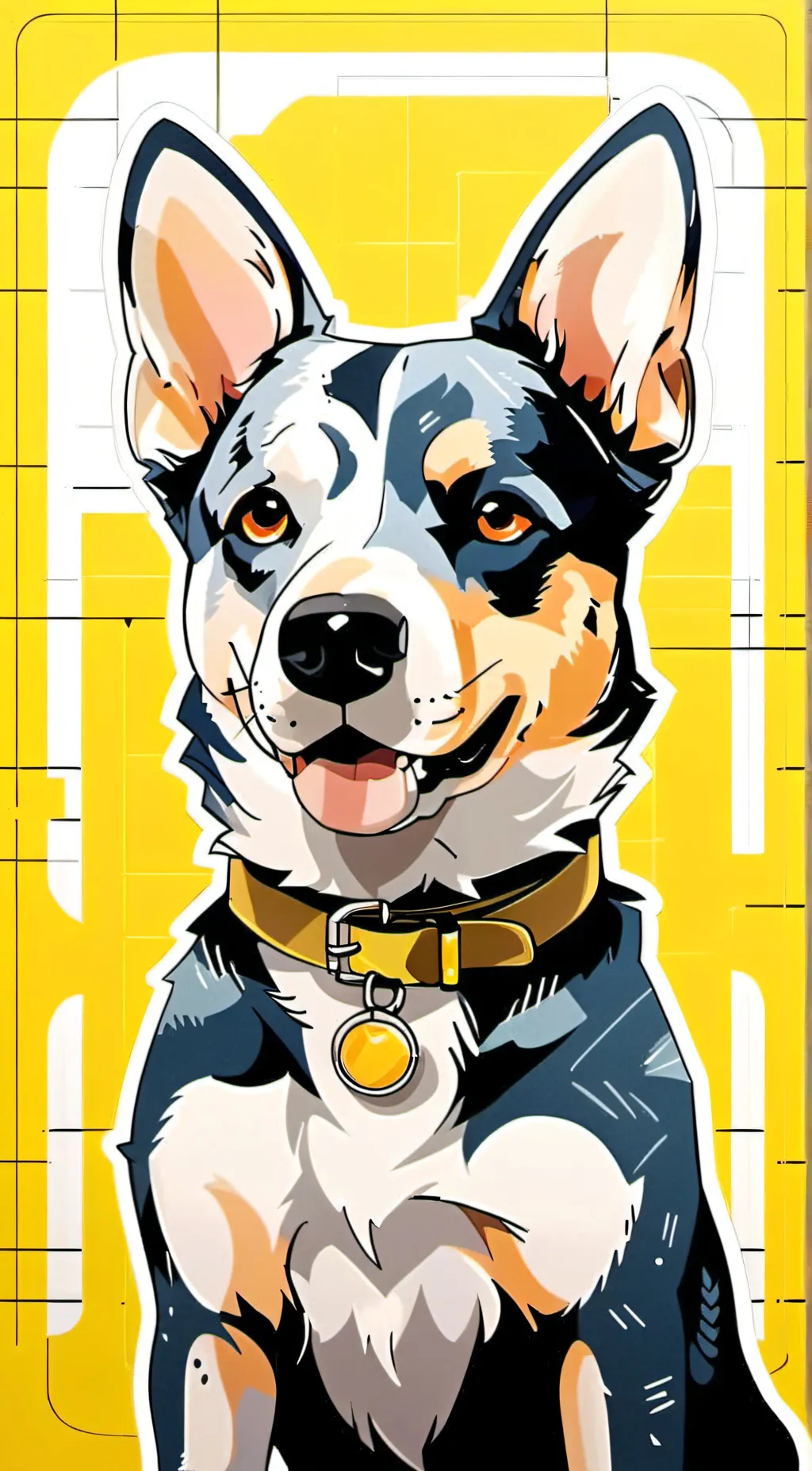 ai character: Bluey background