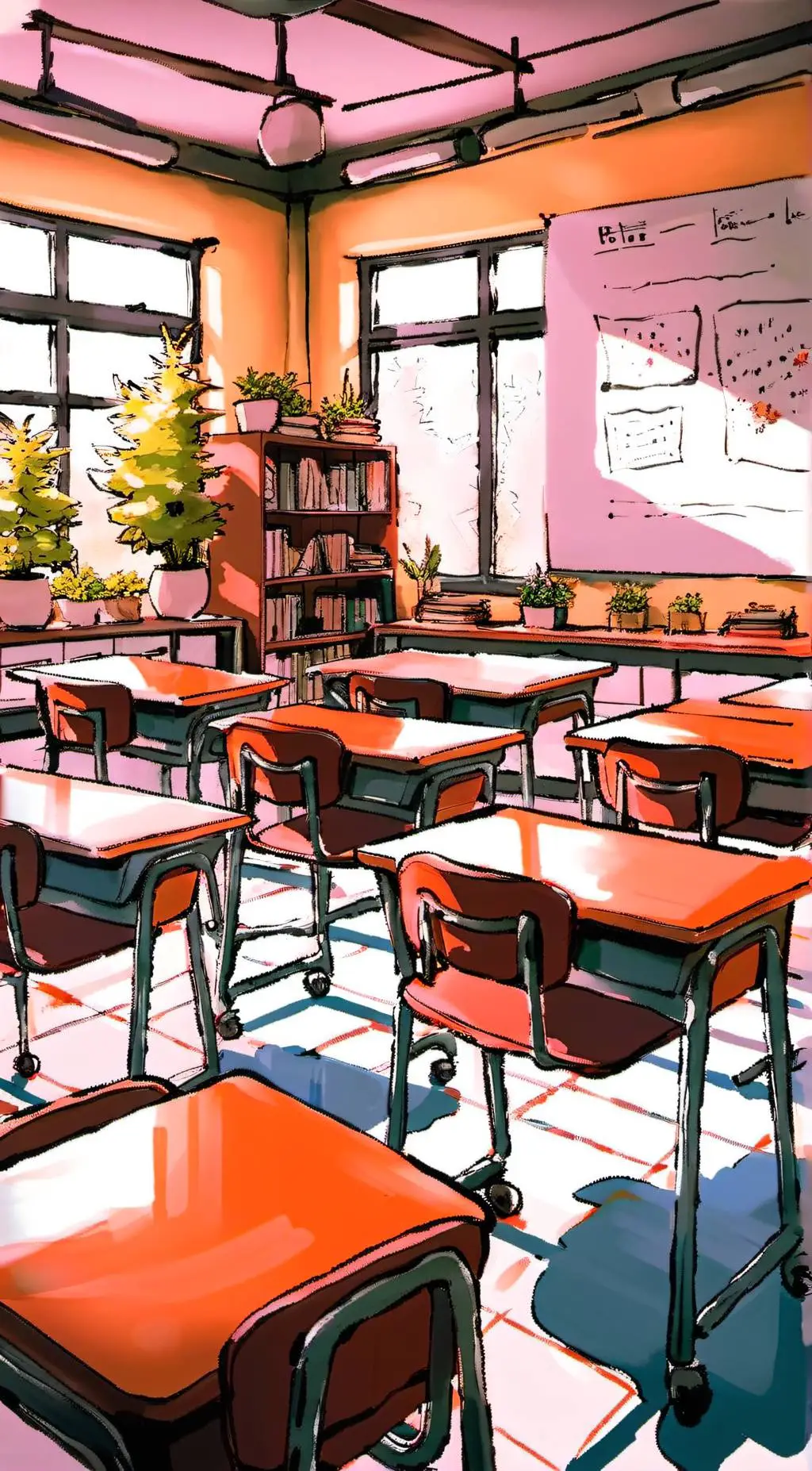 ai character: School  background